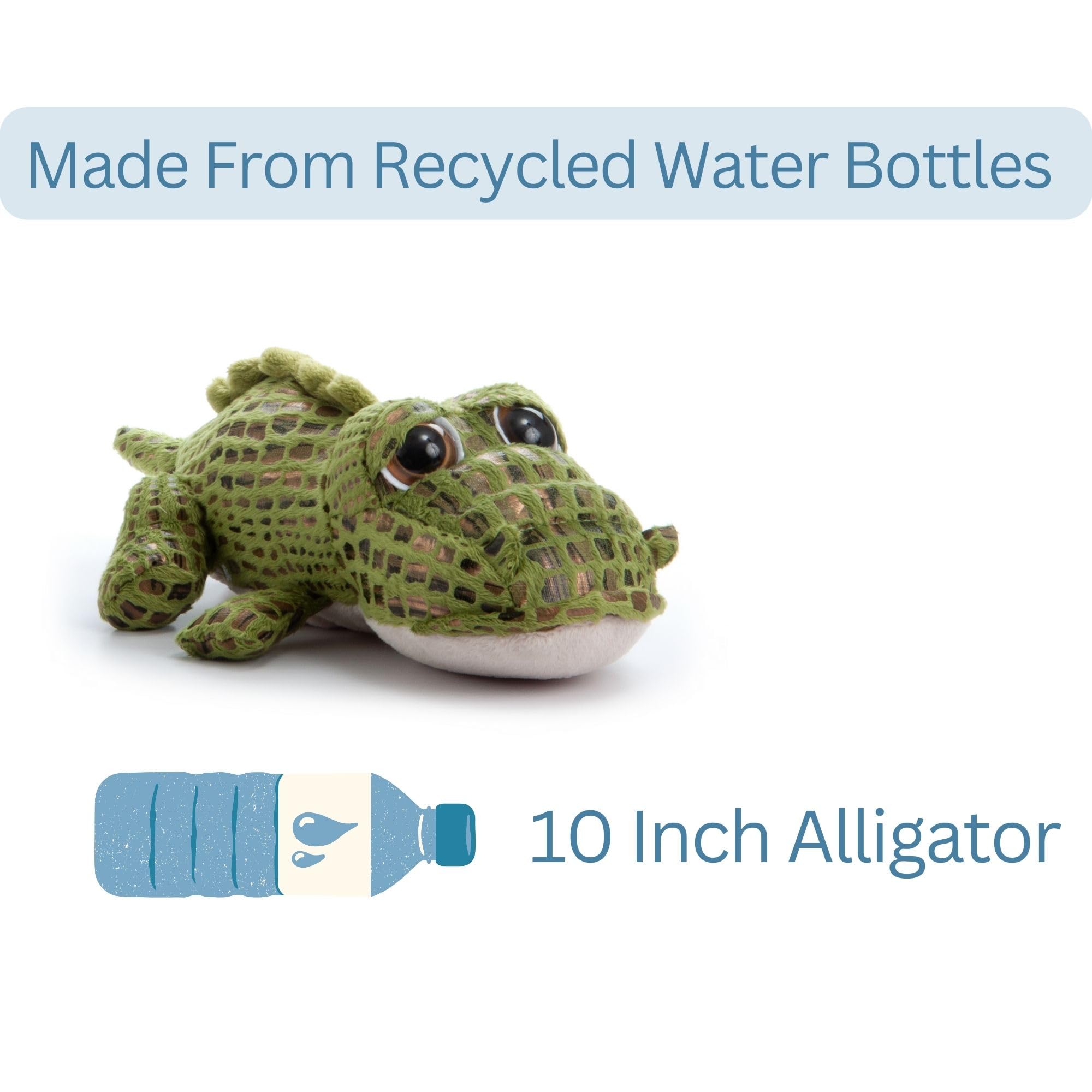 Cute 10-inch Alligator Plush Toy - Soft Stuffed Animal for Kids, Perfect Gift & Zoo-Themed Nursery Decor | Ideal for Cuddling, Playtime & Themed Birthday Parties