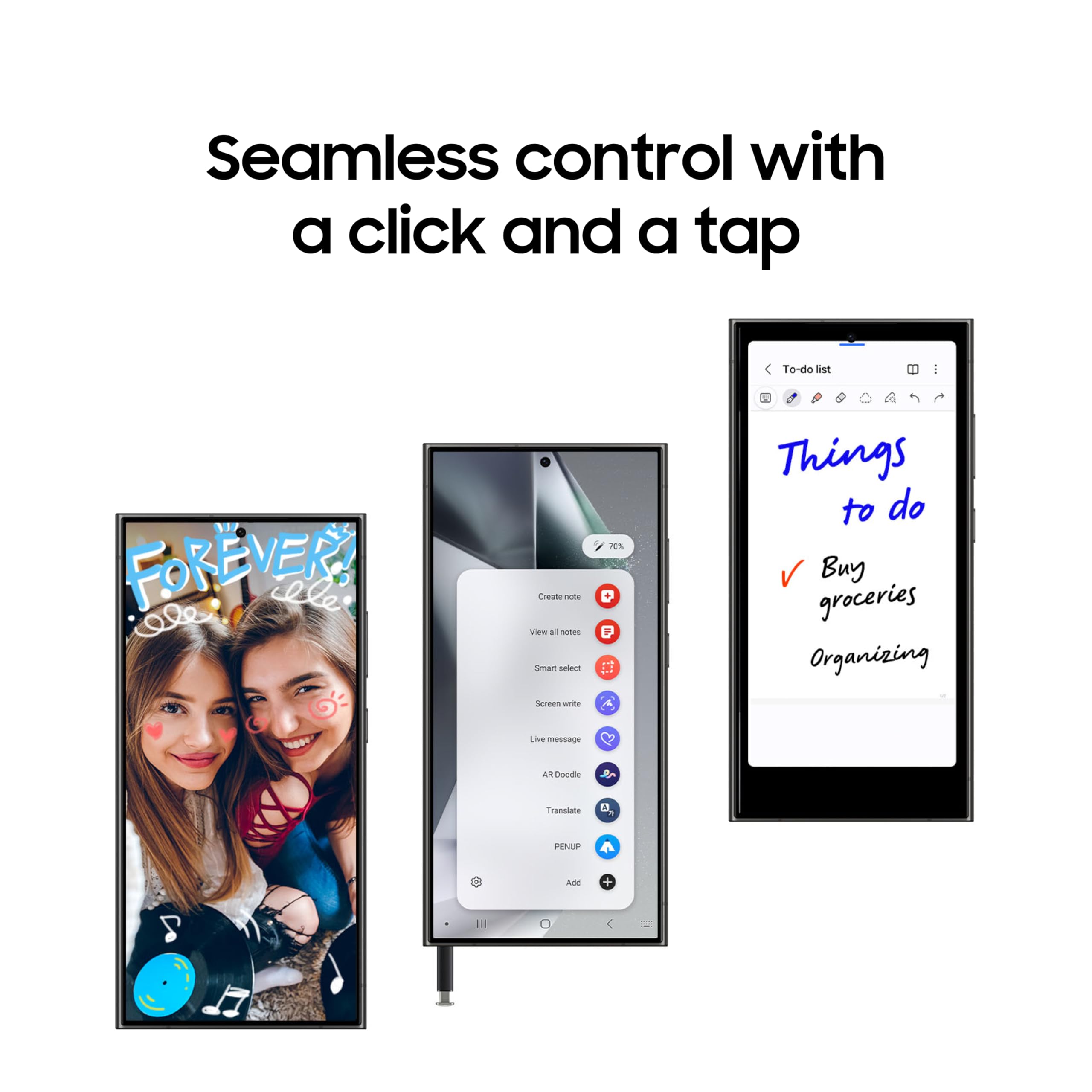 Samsung Galaxy S24 Ultra S Pen Replacement - 0.7mm Fine Tip Precision Stylus with Ergonomic Design | Tablet Navigation & Air Command Touch-Free Control | US Version EJ-PS928BBEGUS in Dark Gray | Perfect for Note Taking, Drawing & Professional Presentations