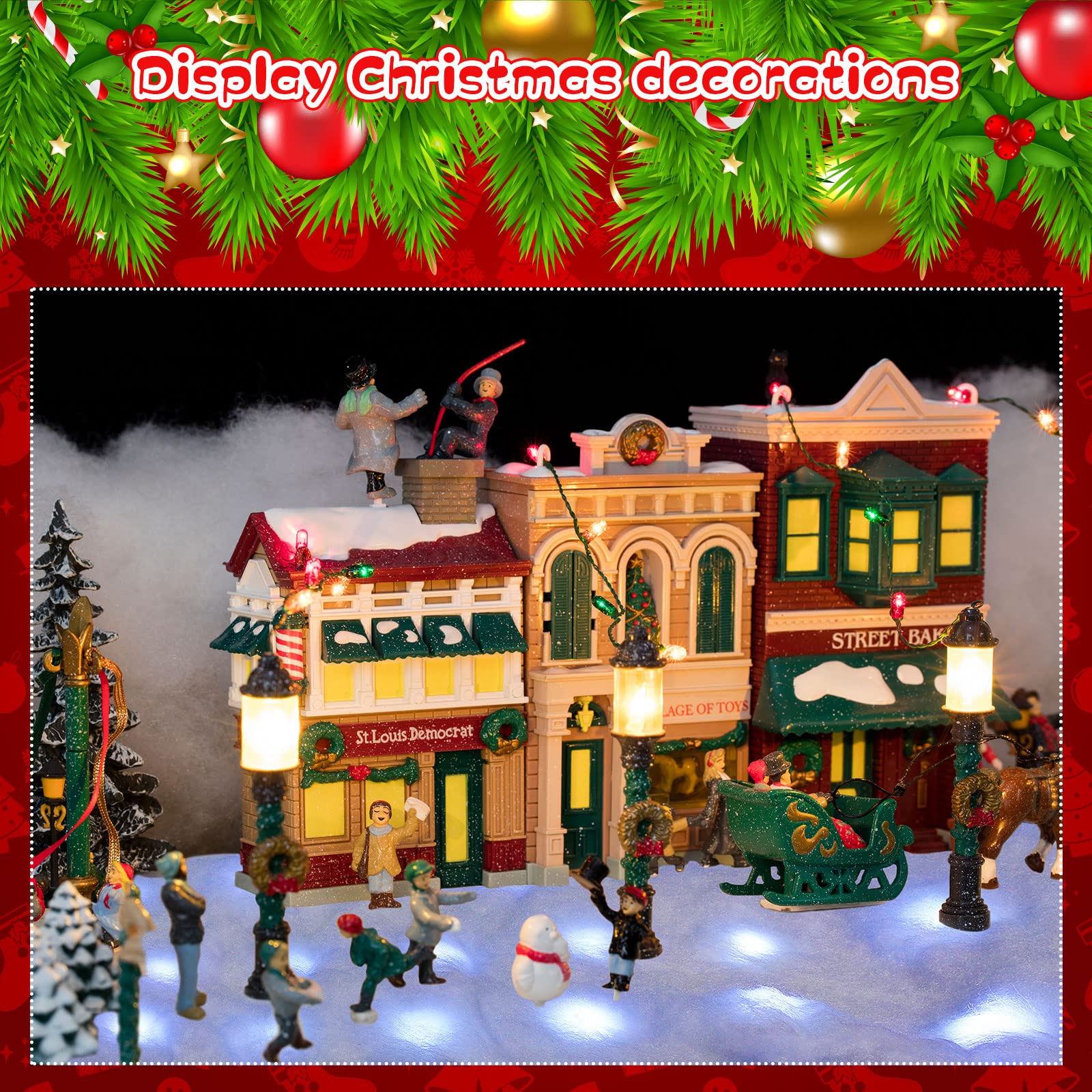 4 Pack LED Christmas Snow Blanket - 59