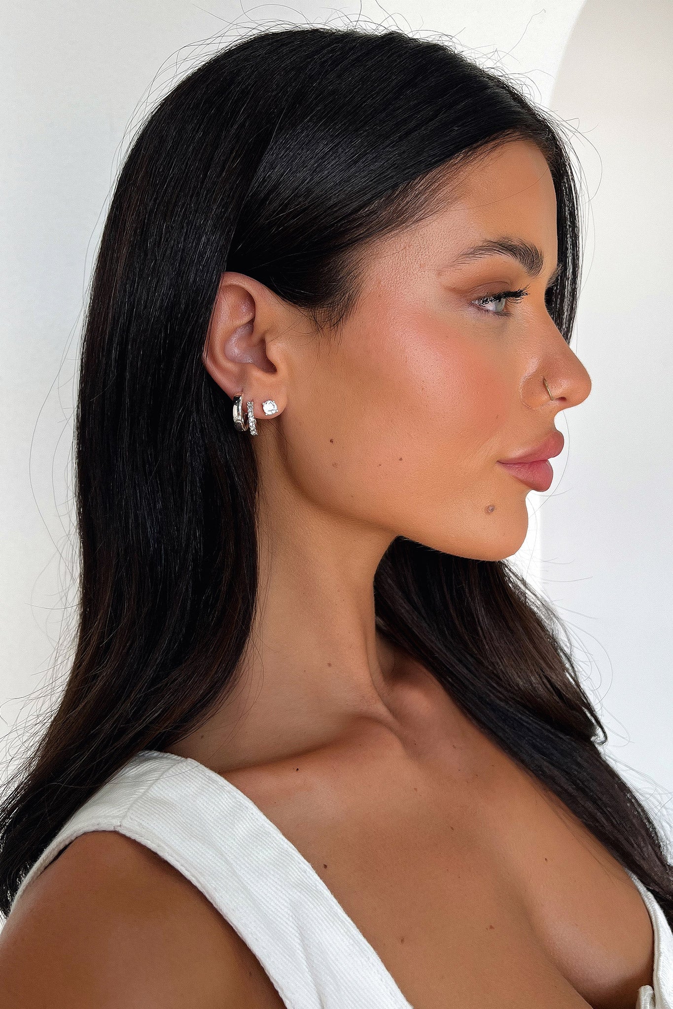 Fallon Earrings 3 Pack - Silver Hoop Earrings for Women | Trendy & Elegant Jewelry Set | Perfect for Everyday Wear, Parties & Gifts
