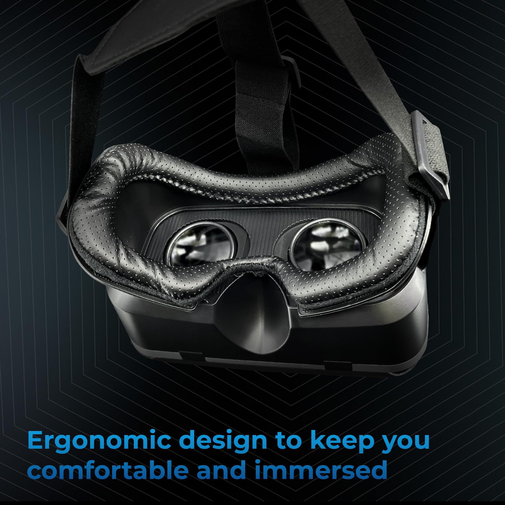 Premium VR Headset for Smartphones - Compatible with iPhone, Android & Windows (5.5