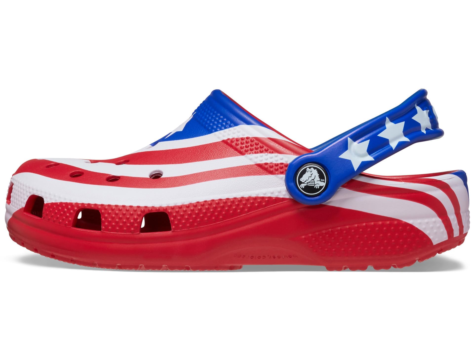 Crocs Unisex Kids Classic American Flag Clogs - Comfortable Slip-On Water Shoes for Toddler, Little Kid & Big Kid - Perfect for Beach, Pool, and Outdoor Play