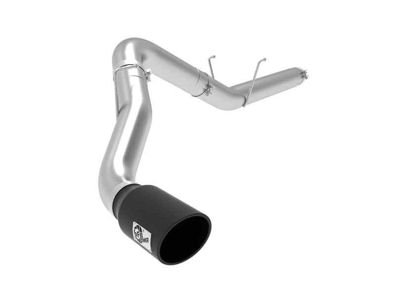 aFe ATLAS 5-Inch Aluminum Steel DPF Back Exhaust System with Black Tip for 2019-2020 Ram Diesel Trucks L6 6.7L (Turbo Diesel) - Performance Upgrade & Enhanced Sound for Off-Road & Towing