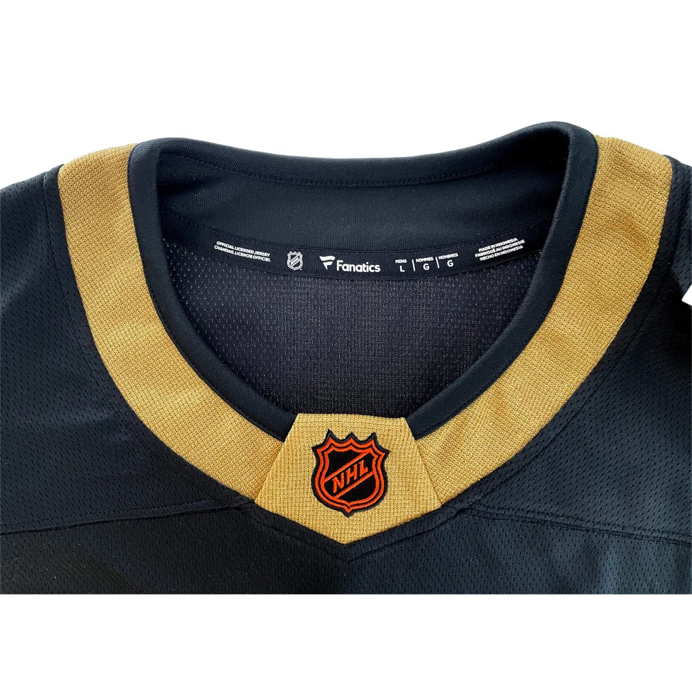 Vegas Golden Knights Men's Black Reverse Retro 2.0 Breakaway Hockey Jersey - Official Fanatics Branded NHL Player Jersey for Games, Parties & Fan Events