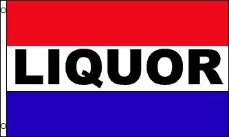 3'x5' Custom Liquor Advertisement Banner Flag - Durable Vinyl for Bars, Restaurants & Events - Accent Printing & Signs