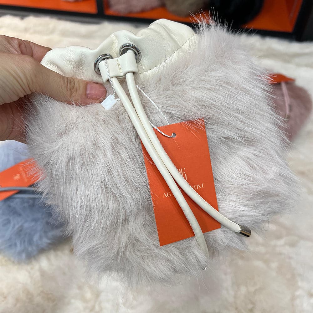 AG Collective Fluffy Crossbody Handbag - Trendy Soft Faux Fur Shoulder Purse for Women | Perfect for Casual Outings, Date Nights & Shopping Trips
