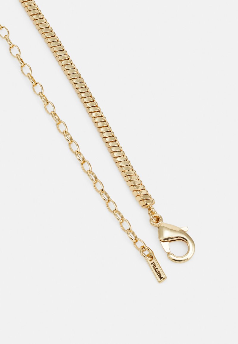 Dominique Flat Snake Gold Chain Necklace for Women - Recycled 14K Gold Plated Layered Jewelry - Perfect for Everyday Wear, Date Night & Gifting