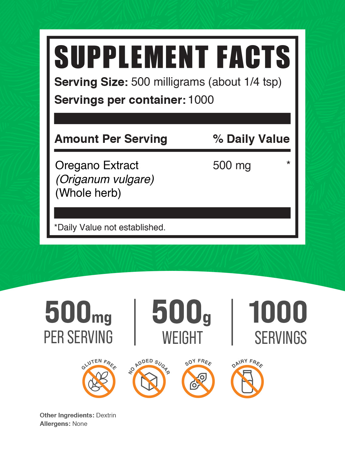 Organic Oregano Extract Powder - 100% Pure, Non-GMO, Gluten-Free - Immune Support & Antioxidant Benefits - Perfect for Cooking, Teas, and Natural Remedies