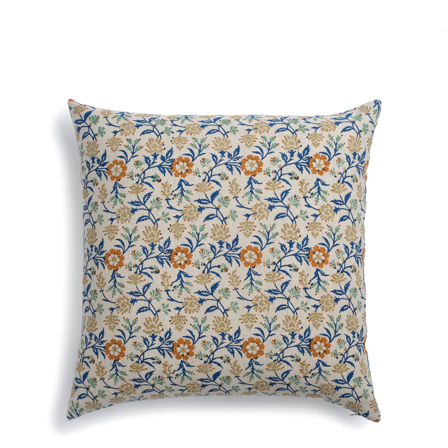 Priya Pillow in Ink Blue - Soft & Comfortable Decorative Throw Pillow for Sofa, Bed, or Couch - Perfect for Living Room, Bedroom & Home Decor