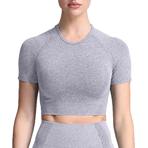 B Steel Blue Marl (Crop Tops)