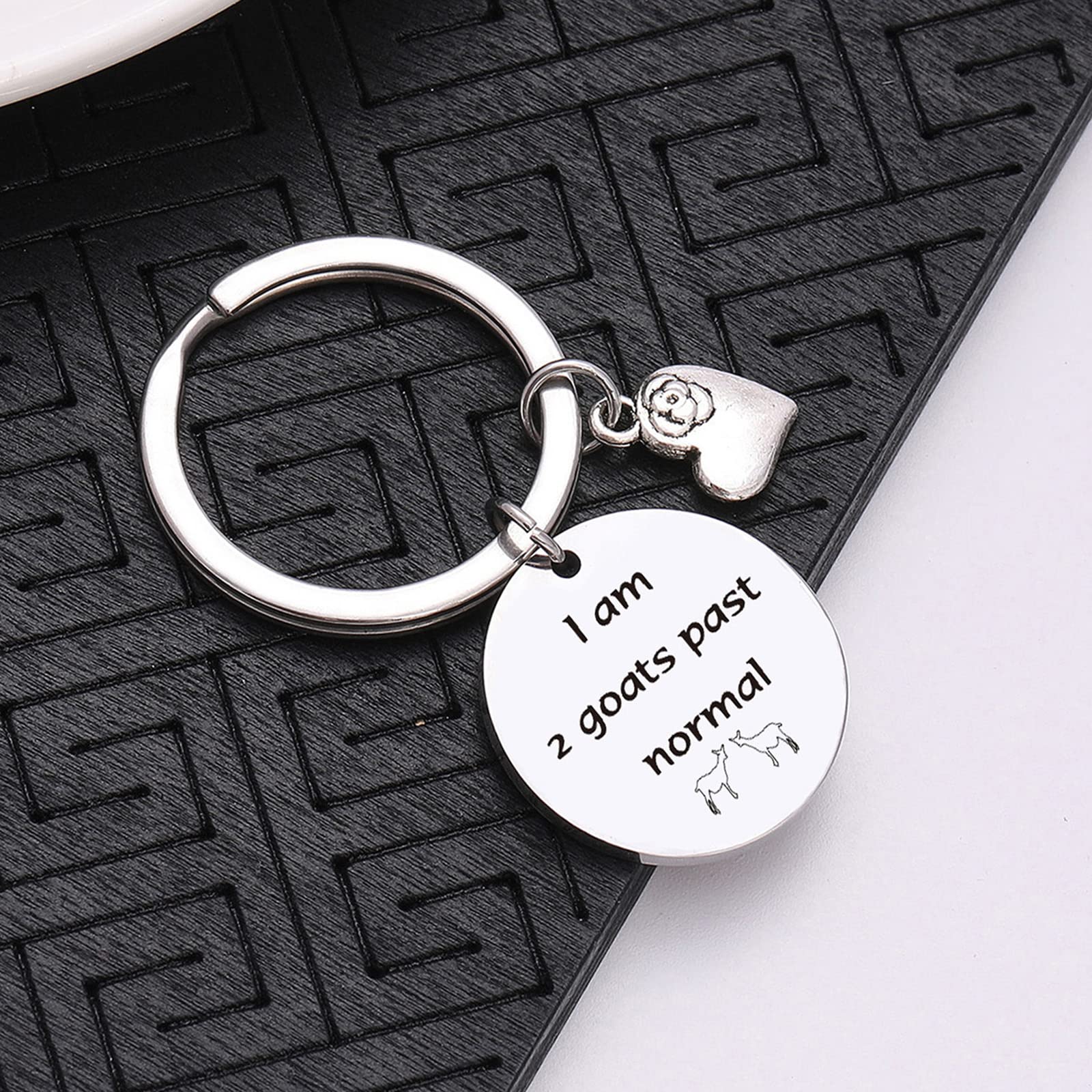 Goat Jewelry for Women - Unique Goat Lover Gifts for Daughter, Cousin & Grandma - Handmade Goat Keychain - Perfect for Birthday, Anniversary & Farm Animal Enthusiasts