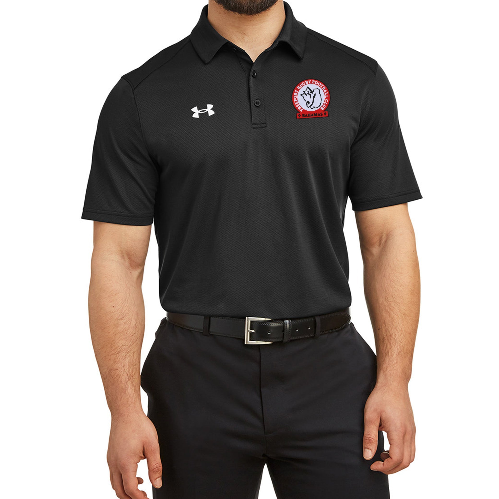 Freeport RFC UA Team Tech Polo Shirt - Moisture-Wicking, Breathable Performance Polo for Rugby & Sports - Perfect for Training, Games & Casual Wear