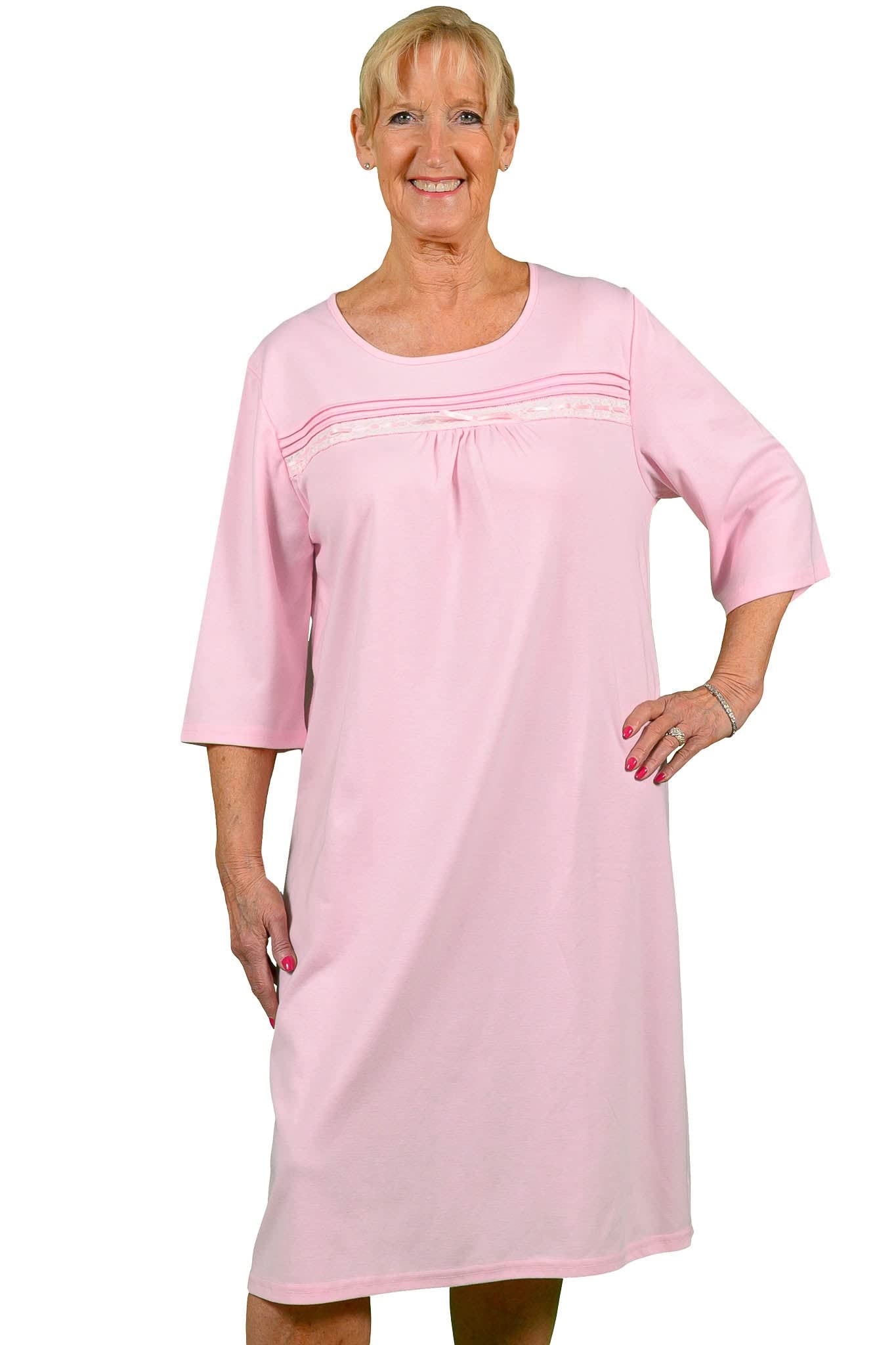 Ovidis Adaptive Nightgown for Elderly & Disabled Women - Comfortable Sleepwear for Seniors with Limited Mobility - Perfect for Nighttime Care & Assisted Living