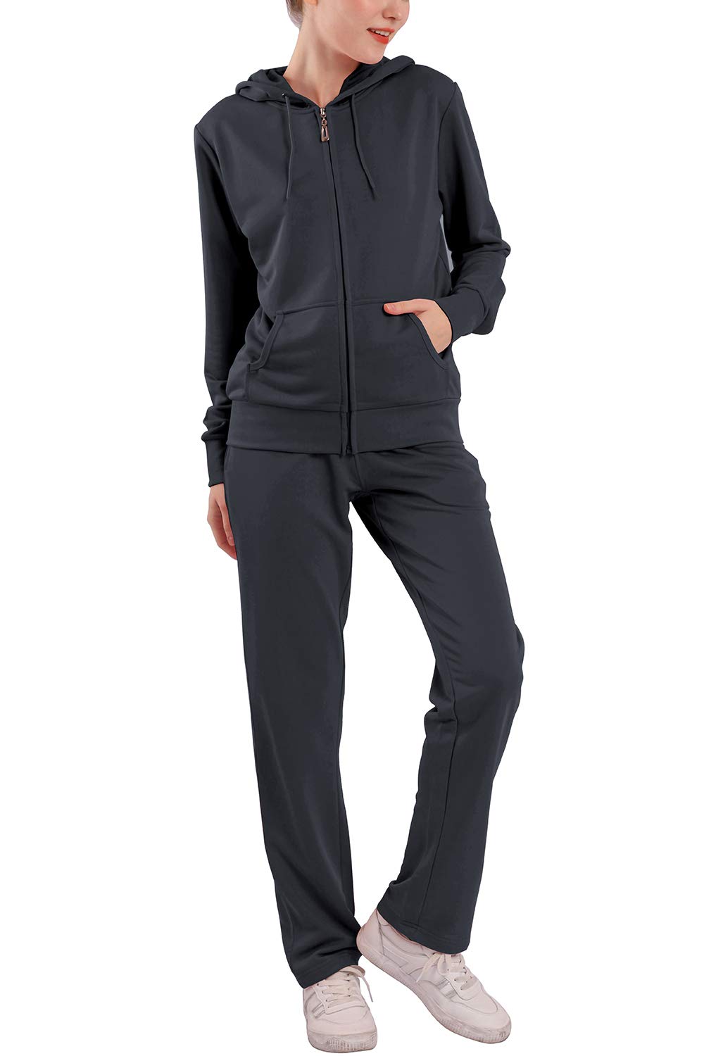 Women's Casual 2-Piece Track Suit Set - Comfortable Sweatsuit for Running, Yoga & Lounge Wear