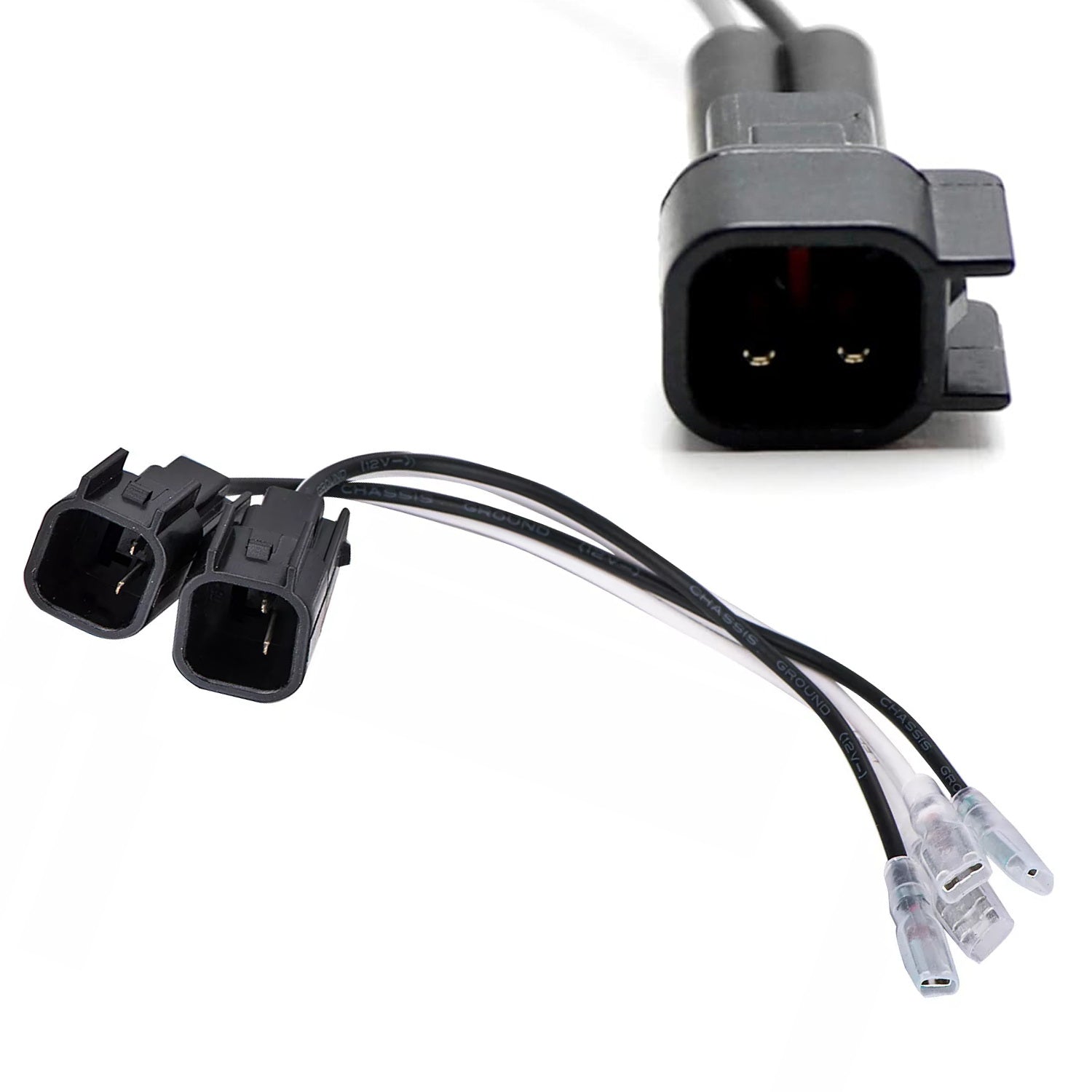2-Pack 72-5600 Car Speaker Wire Adapter - Compatible with Chevy, GMC, Ford, Lincoln & Mazda Vehicles - Easy Installation for Horn or Door Speaker Upgrades - Perfect for DIY Car Audio System Improvements