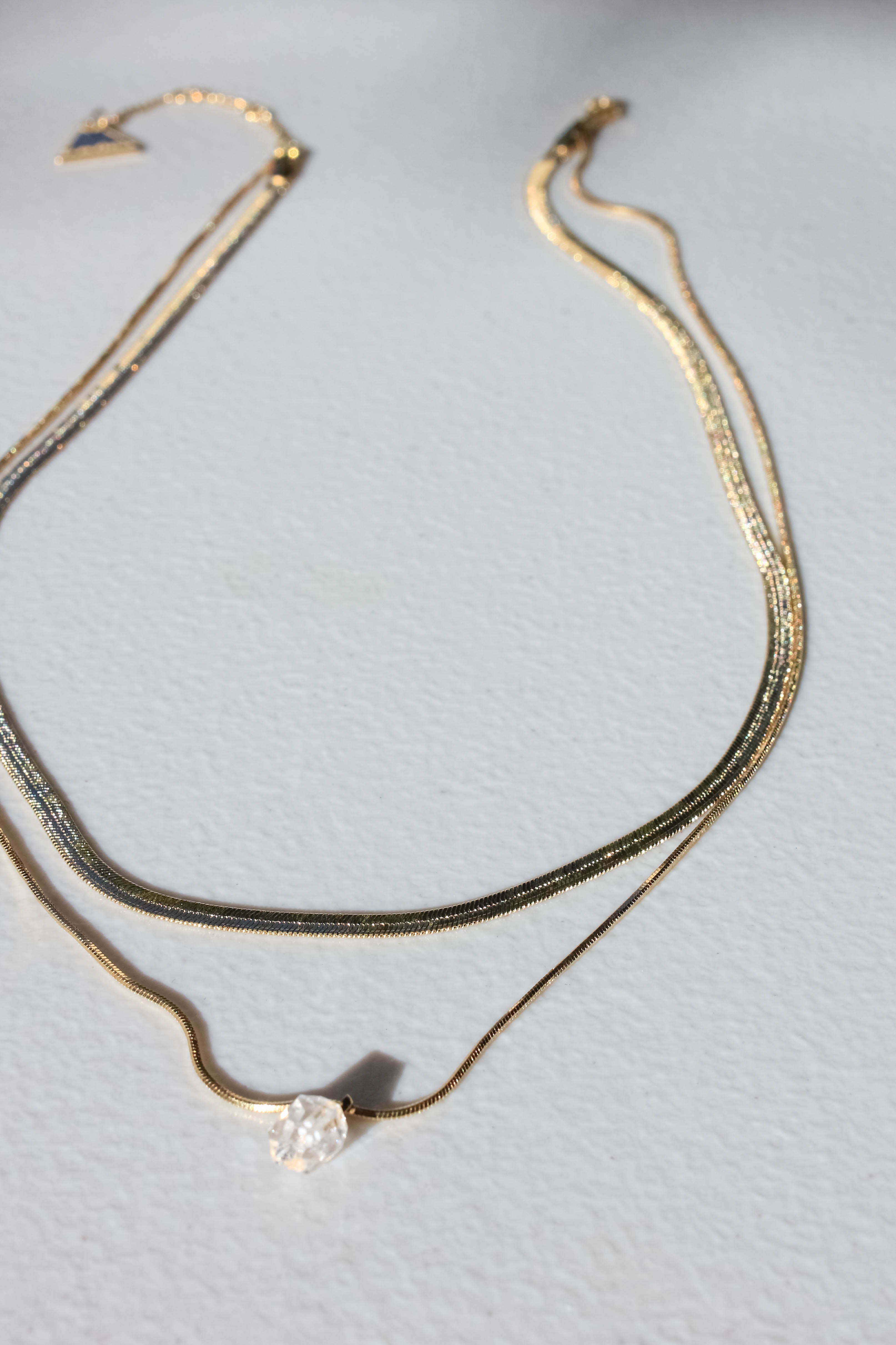 Raw Quartz Layered Necklace - Natural Stone Jewelry for Women | Boho Chic Accessory for Everyday Wear, Layering & Special Occasions