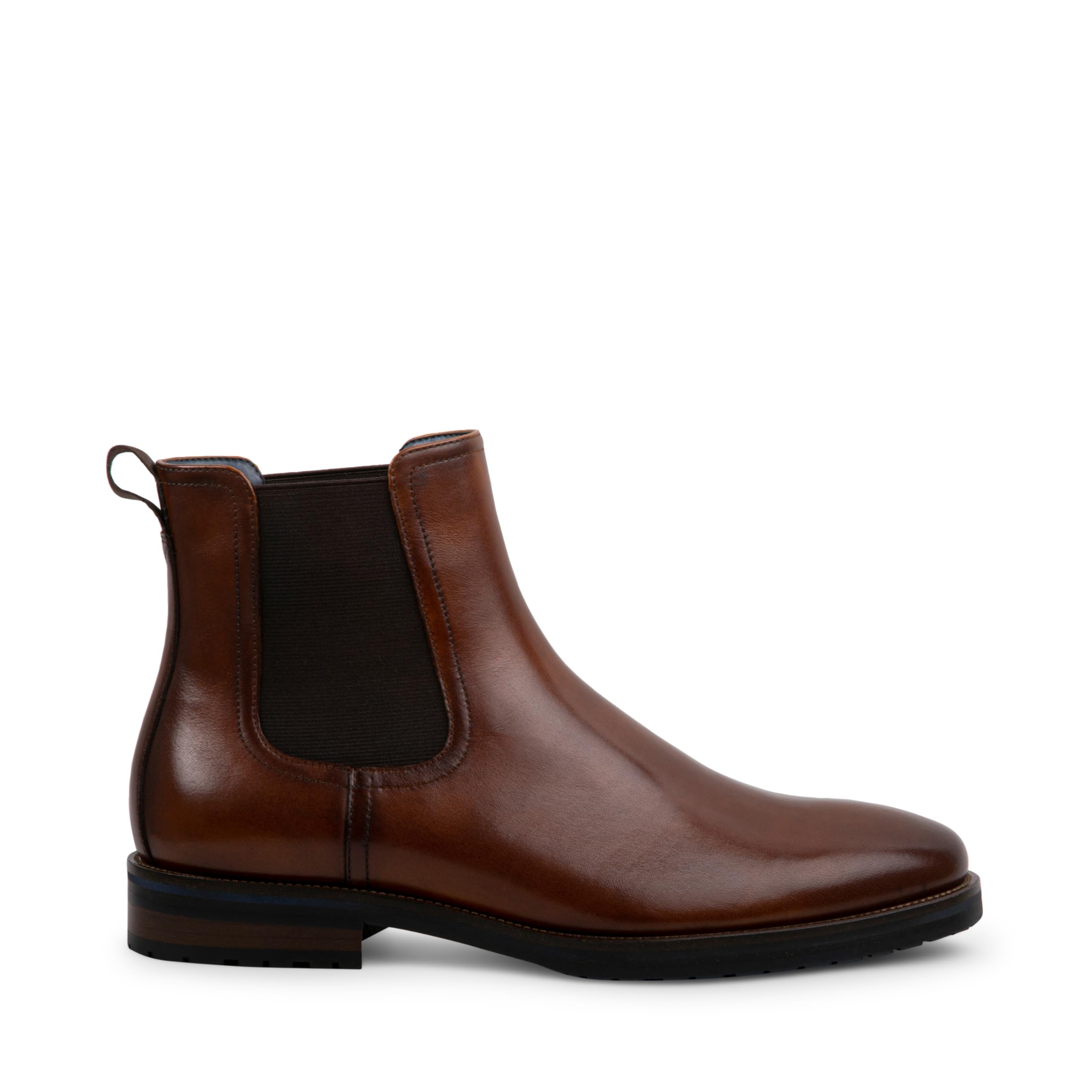 Steve Madden Men's Sverne Boot - Waterproof Leather Chelsea Boots for Men, Slip Resistant Comfortable Ankle Boots - Perfect for Casual Wear, Work & Outdoor Activities