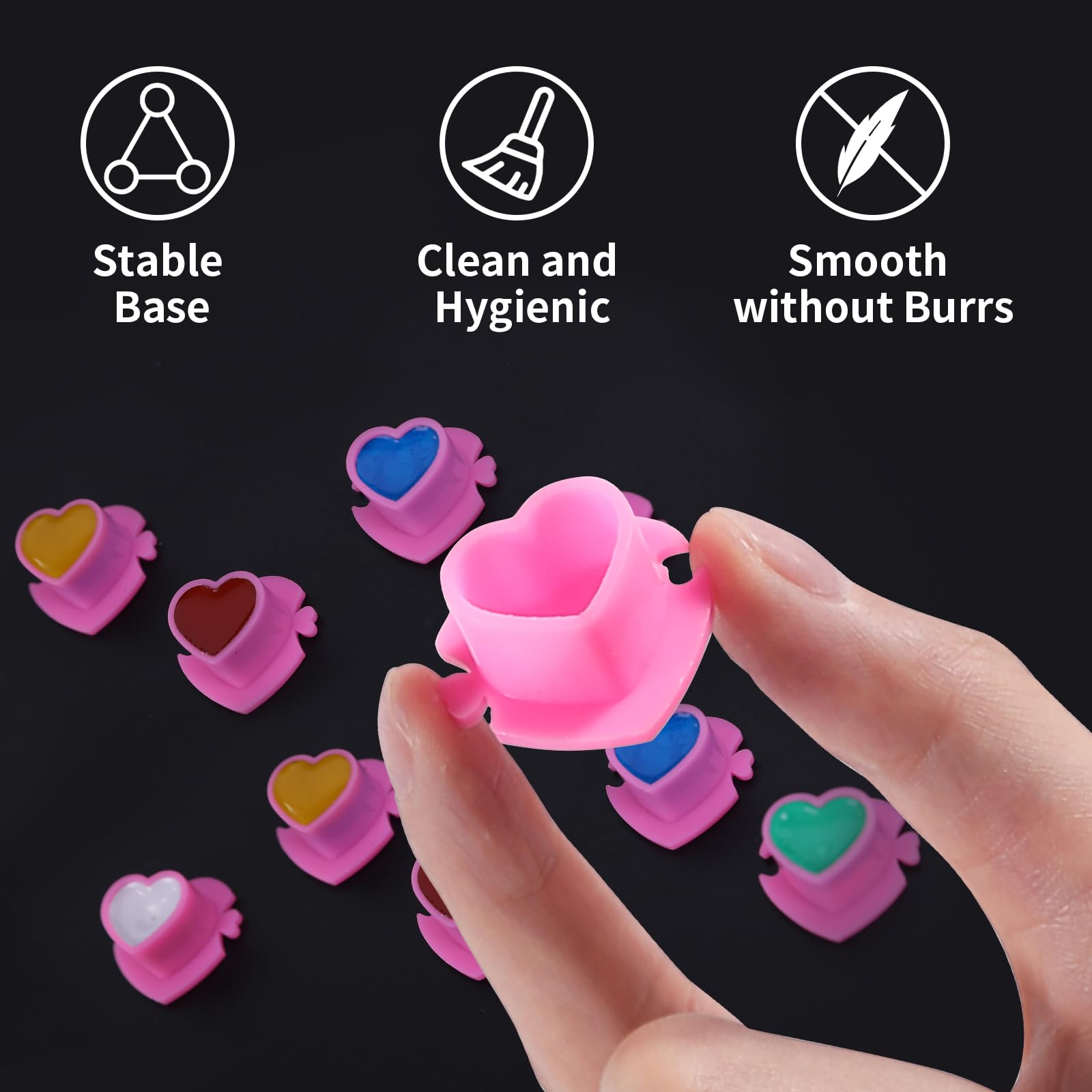 Premium YLRONGTIAN Tattoo Ink Caps - Vibrant Pink Color for Professional Tattoo Artists | Ideal for Tattoo Studios, Body Art & Permanent Makeup Applications