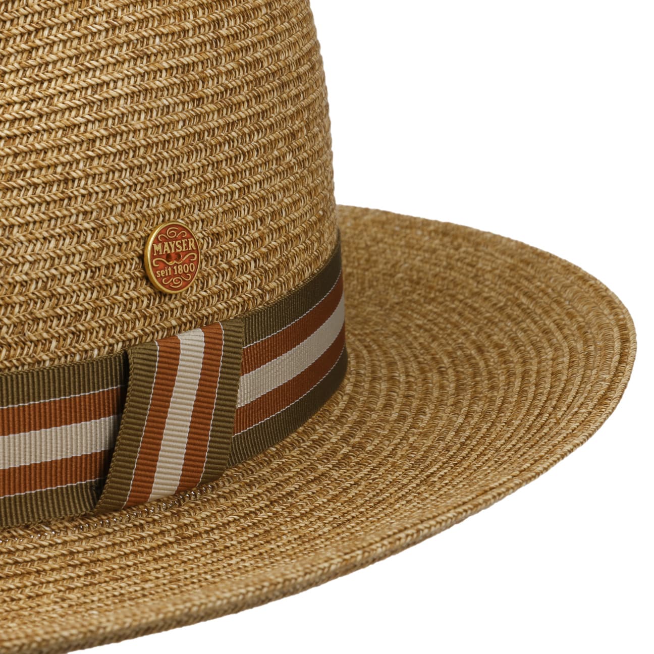 Mayser Mathis Livorno Straw Hat - Classic Summer Sun Hat for Women, Beach, Garden & Outdoor Activities