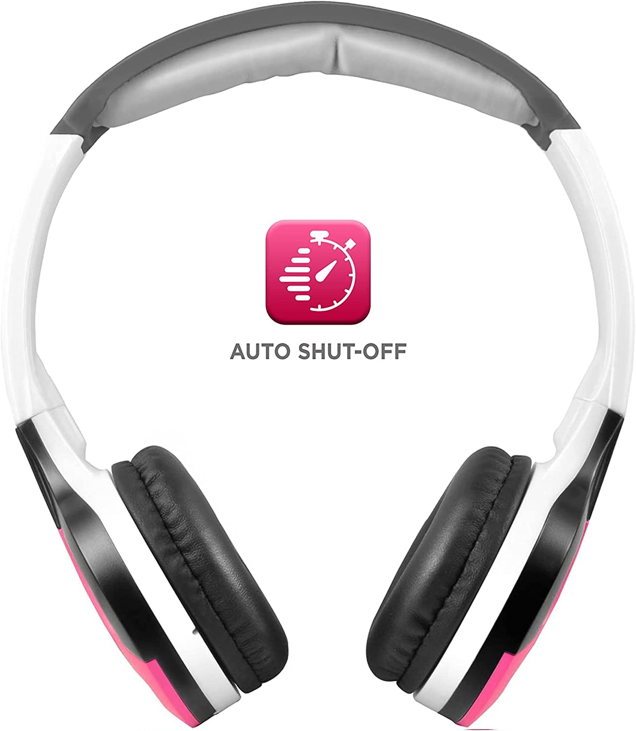 XO Vision IR630P Universal IR Wireless Foldable Headphones - Pink Bluetooth Headphones for iPhone, Android, Car & Kids | Lightweight Portable Design | Perfect for Travel, Commuting & Car Entertainment Systems