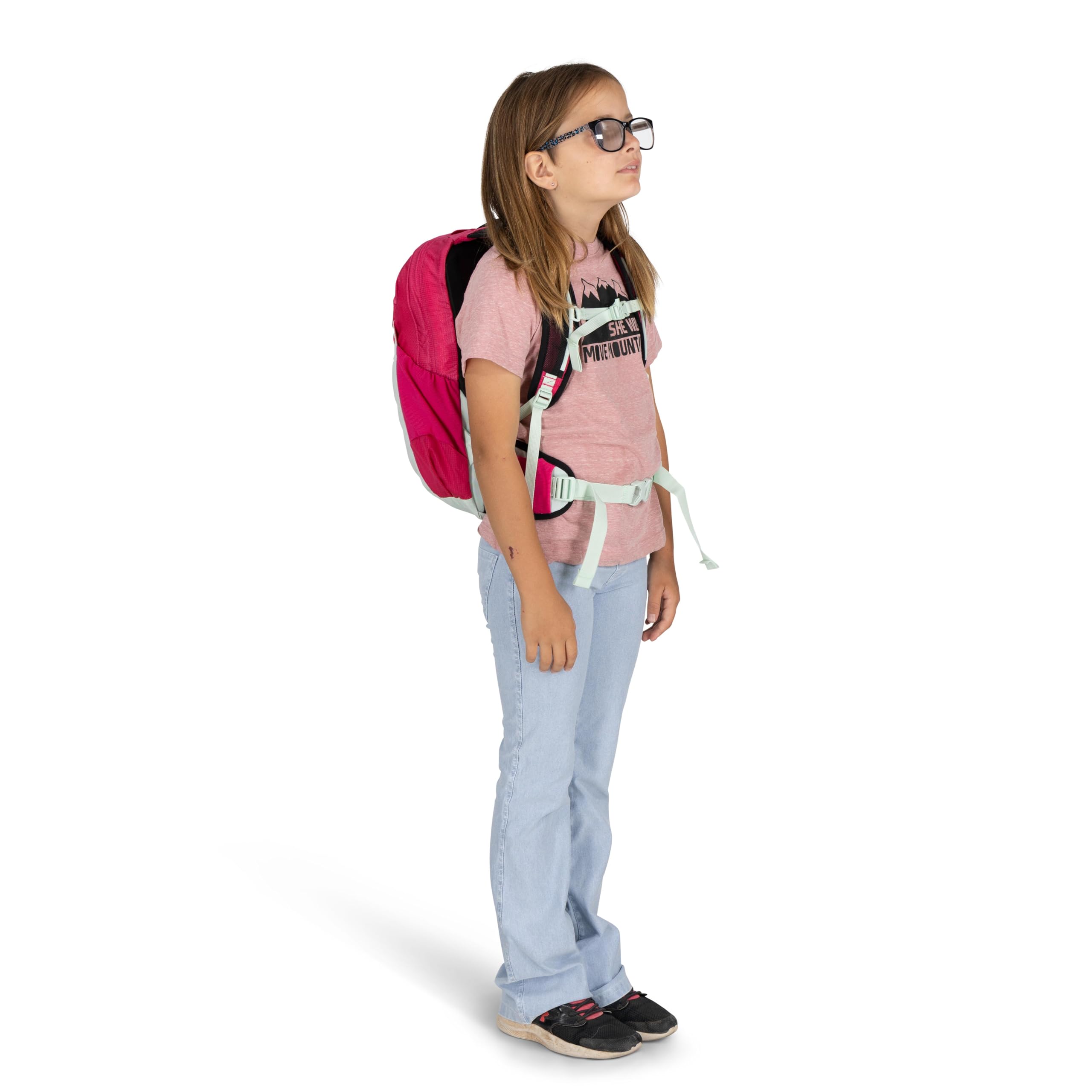 Osprey Tempest Jr Girls Lightweight Hiking Backpack for Kids - Hotspot Pink | Perfect for Outdoor Adventures, School & Travel Daypacks
