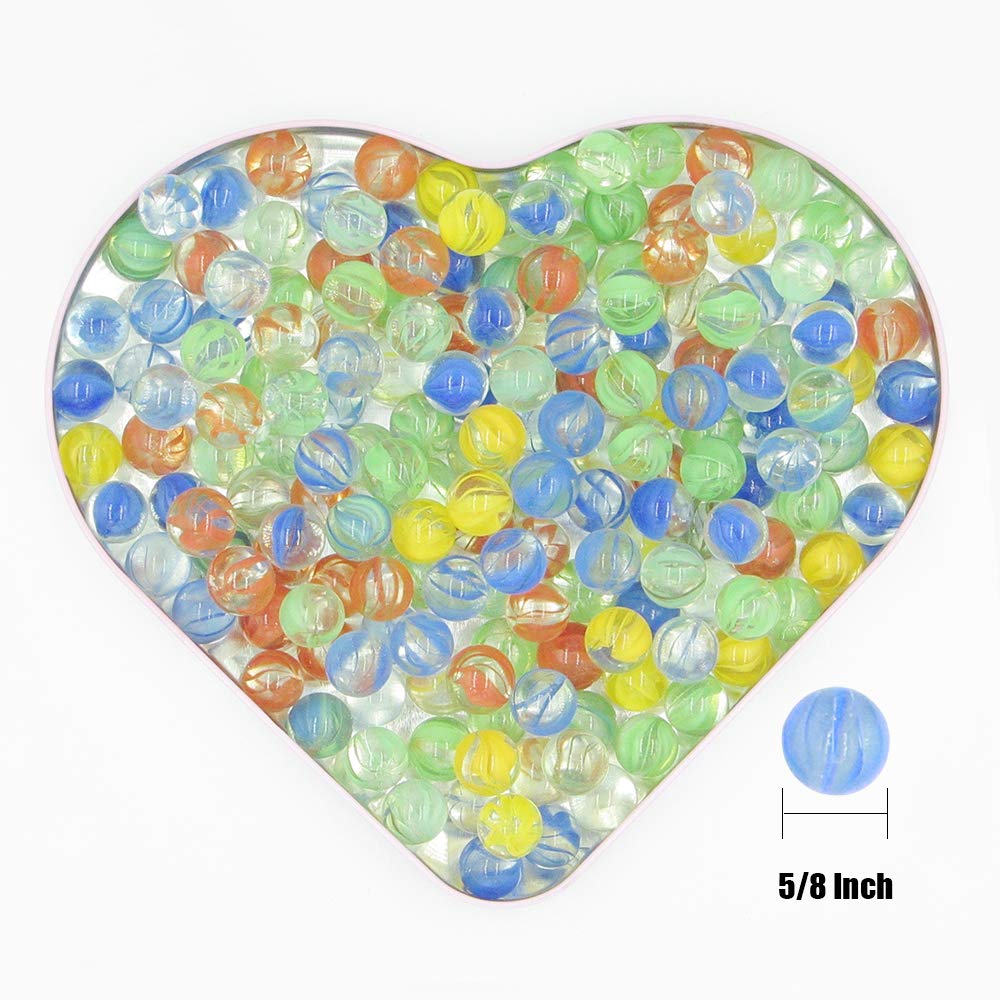 500 Cats Eye Marbles Bulk - 5/8