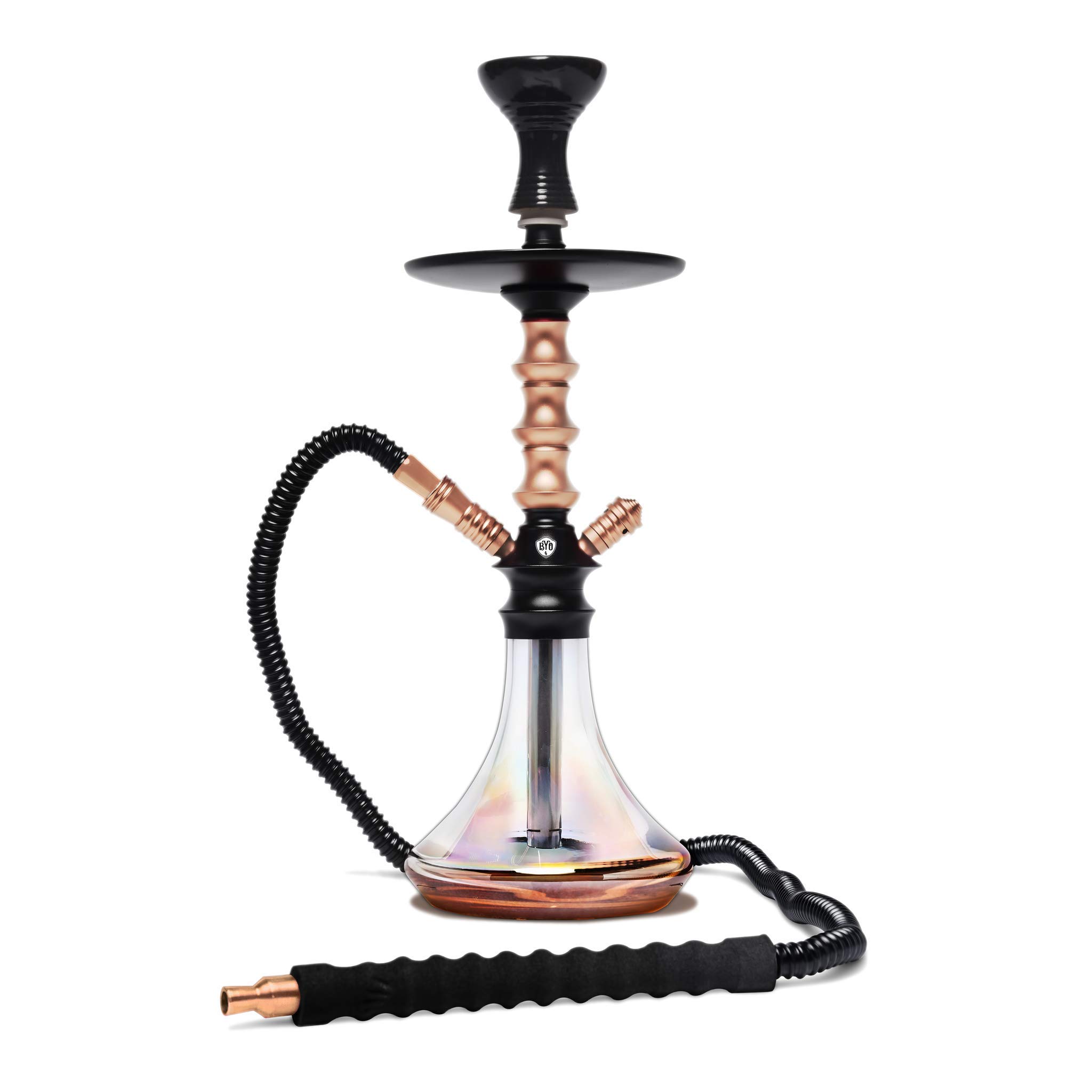Premium BYO Hookah Nebula Aluminum Shisha Pipe - Rose Gold Finish for Smooth Smoking Experience | Perfect for Parties, Lounges & Relaxation