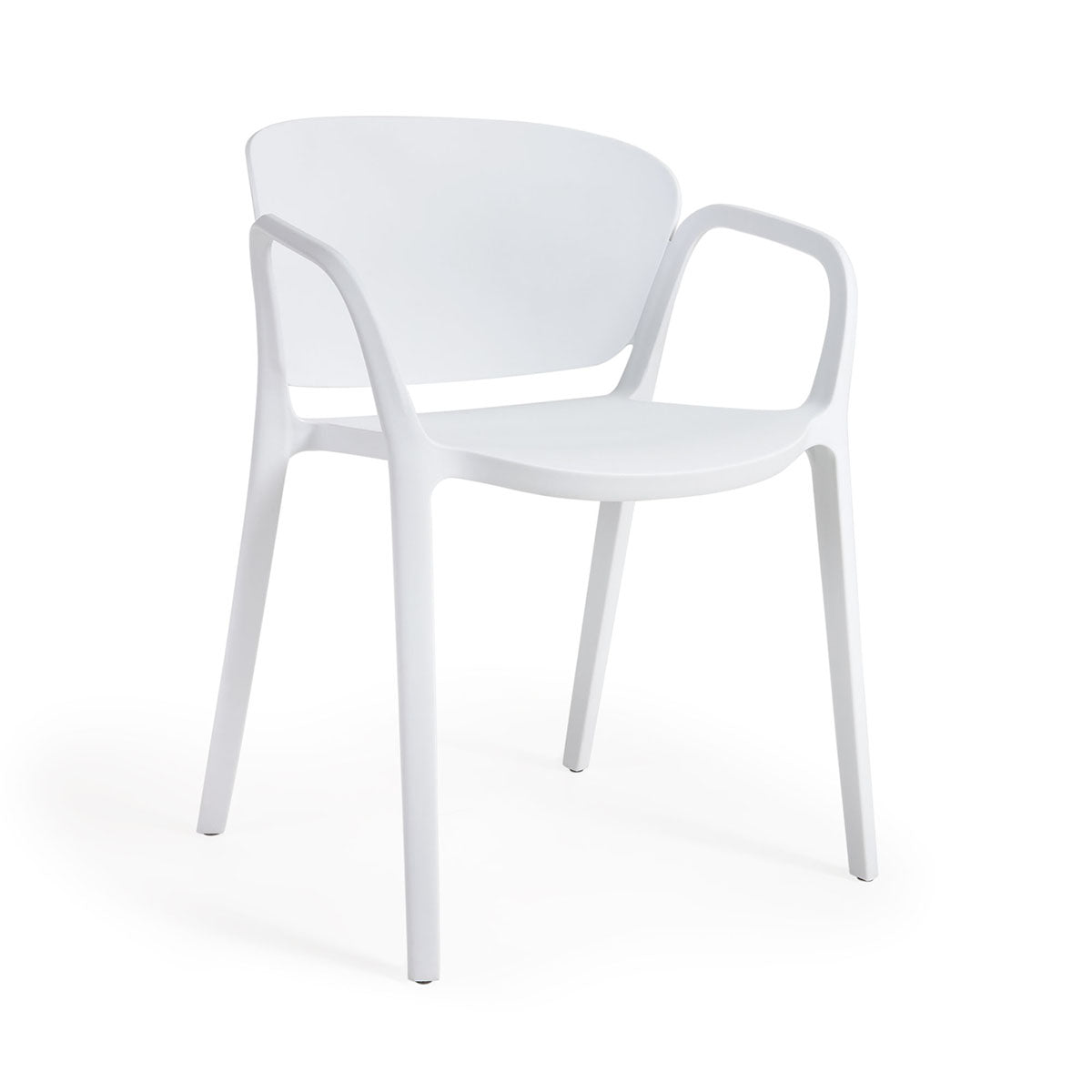 Ania Outdoor Dining Chair - Weather-Resistant Patio Chairs for Backyard, Garden, Poolside & Restaurant Use - Comfortable Stackable Outdoor Seating for Parties & Entertaining
