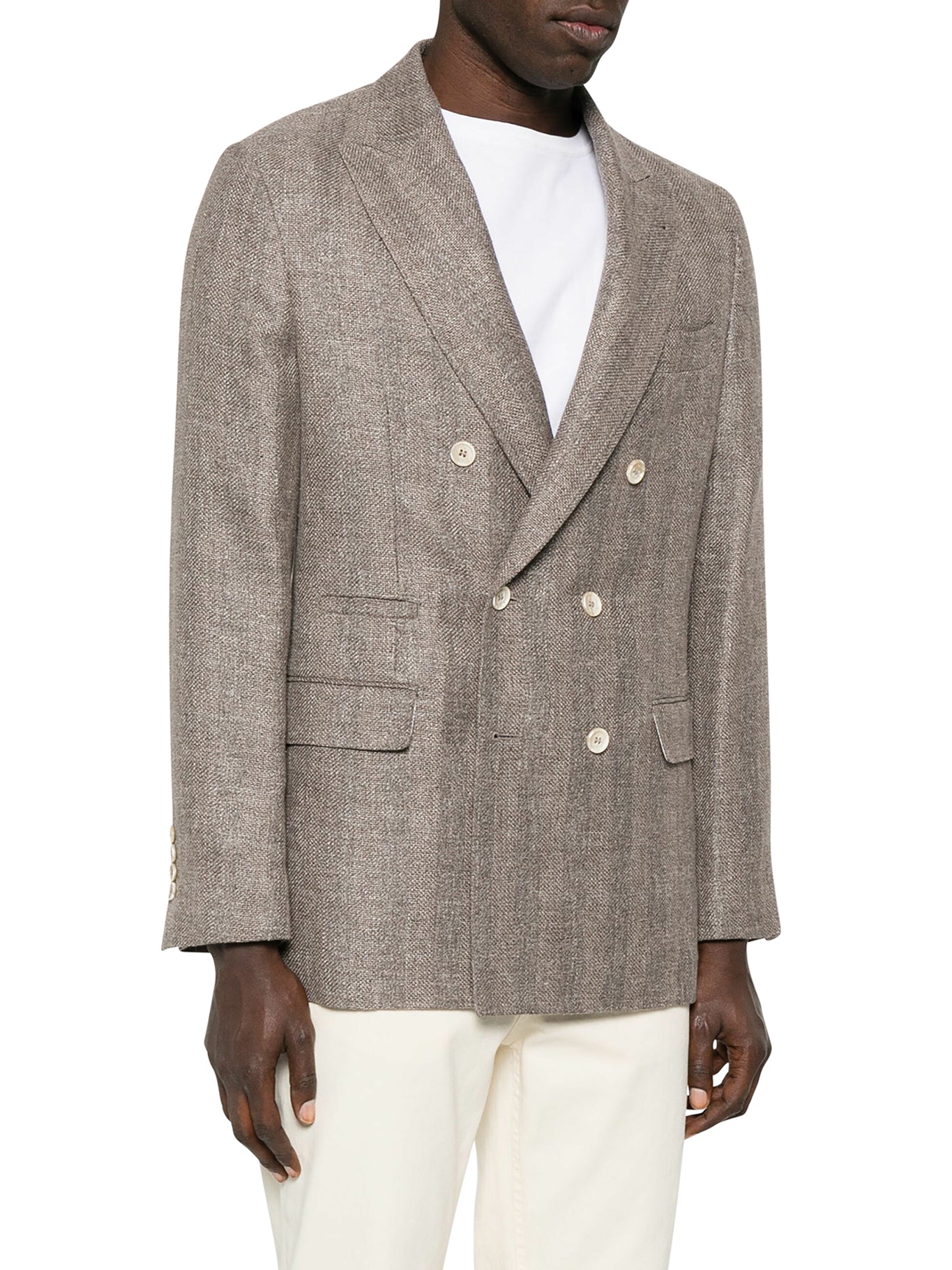 Double Breasted Blazer for Men & Women - Premium Linen, Wool & Silk Blend - Perfect for Business, Office & Formal Occasions