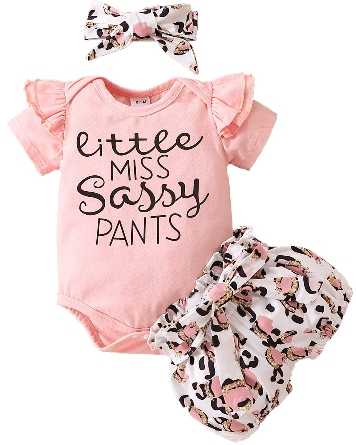 Adorable Newborn Baby Girl Outfits - Cute Ruffle Romper Pants & Headband Set for Summer | Perfect for Photoshoots, Parties & Everyday Wear