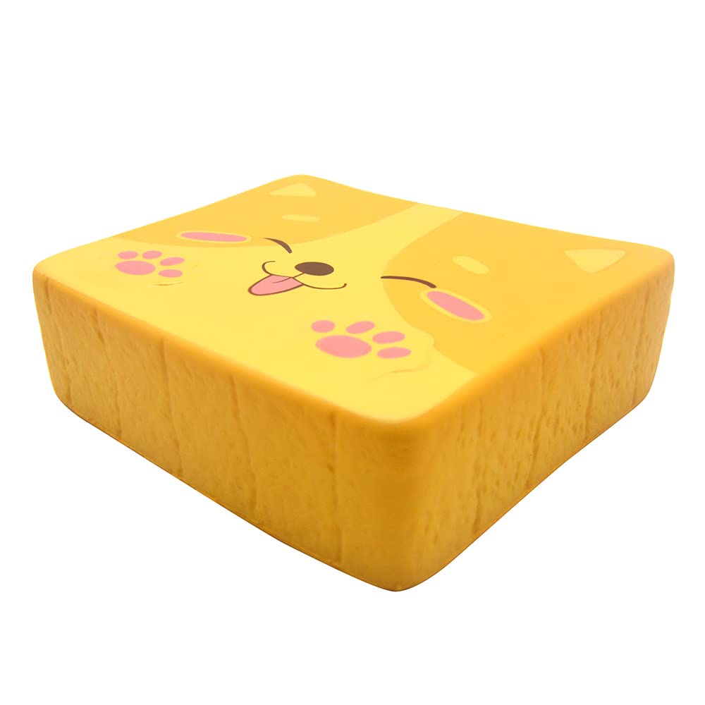 Squishy Shiba Inu Toast Stress Relief Toy - 5.5
