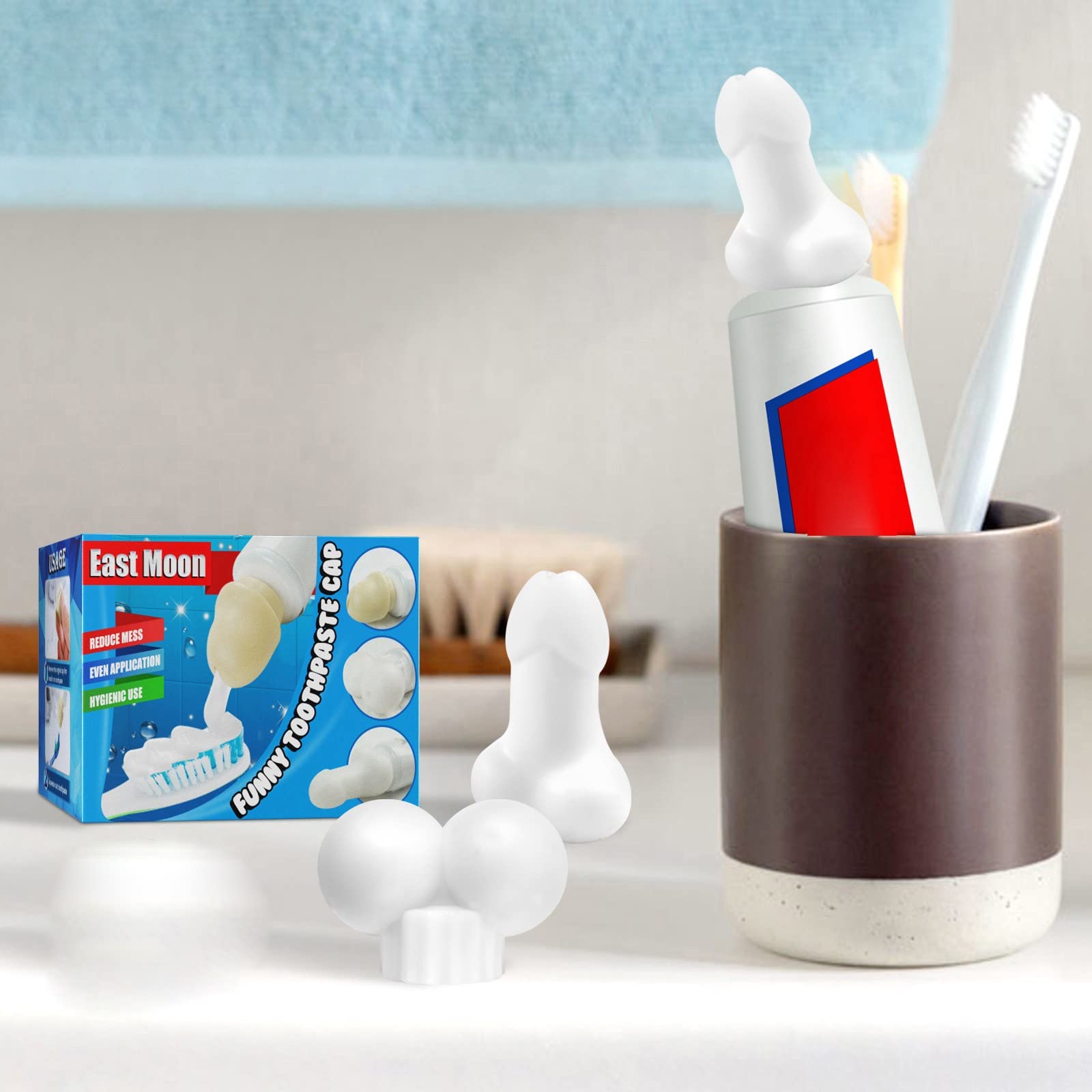 Creative Toothpaste Head Fun Toy - Unique Personality Spoof Gag Gift for Prank Lovers - Perfect for Parties, Gag Gifts & Practical Jokes