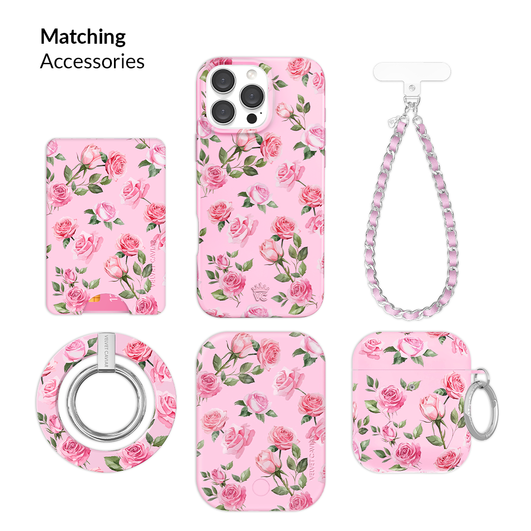 Pink Roses MacBook Case for 13-inch & 15-inch Laptops - Cute Floral Design Protective Cover for MacBook Air/Pro - Perfect for School, Office & Travel