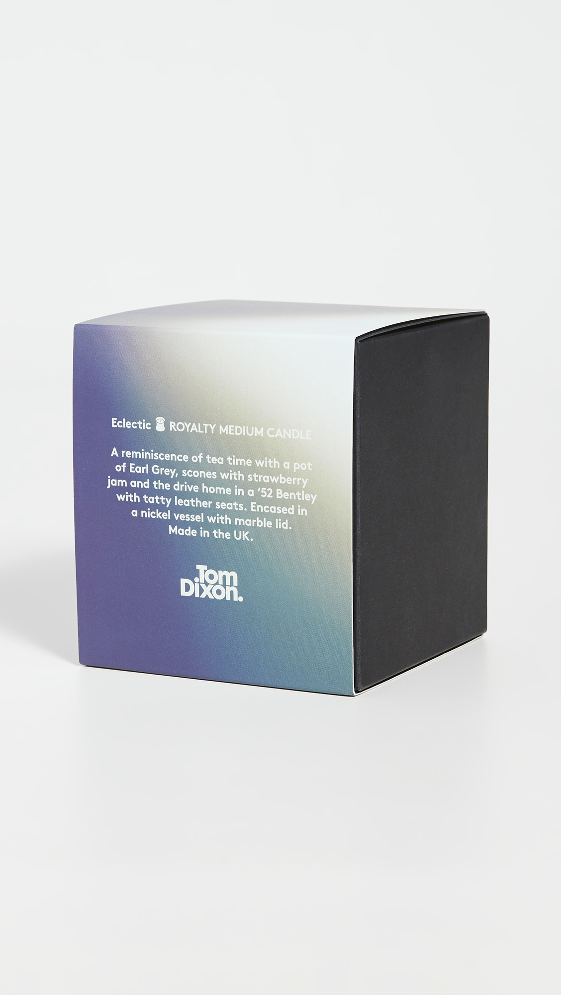 Tom Dixon Medium Royalty Scented Candle - Silver Home Decor Scented Candle for Living Room, Bedroom & Bathroom | Luxury Aromatherapy Gift for Women & Men