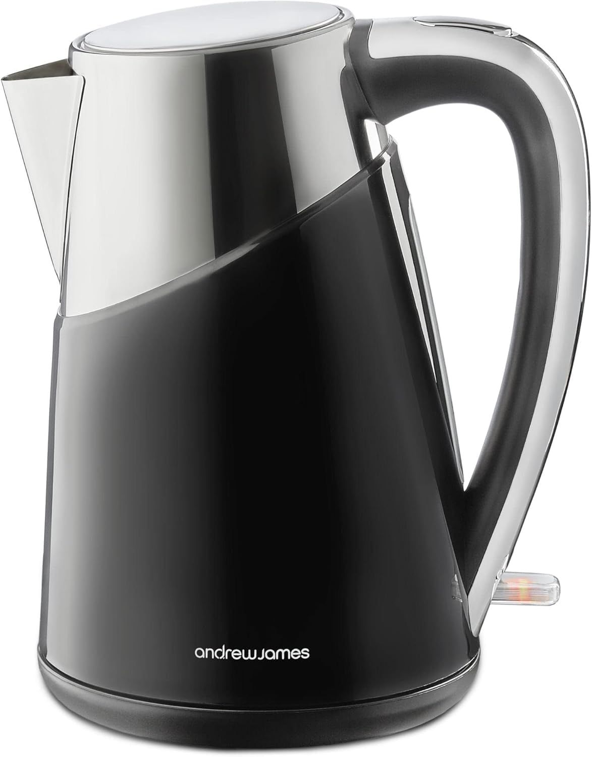 Andrew James 3000W Fast Boiling Electric Kettle - 1.7L Cordless Water Kettle with 360° Swivel Base, Reusable Filter & Energy Efficient Design - Perfect for Home, Office, Tea & Coffee Brewing (Black)