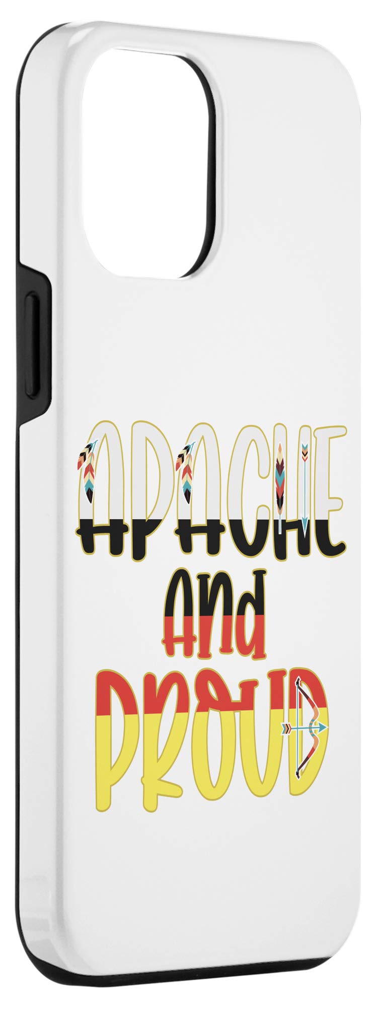 iPhone 12 Pro Max Case - Apache & Proud Native American Indian Design | Protective Phone Cover for Daily Use, Travel & Cultural Pride Display