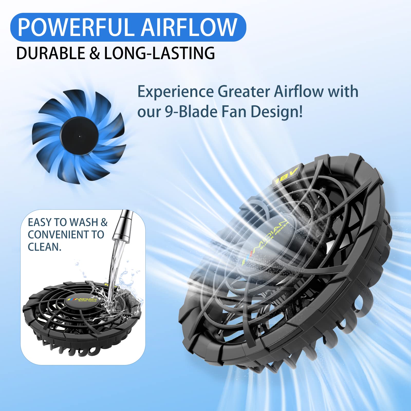 30V High-Power Cooling Vest with Dual Fans & 20000mAh Battery - Lightweight Air Conditioned Workwear for Outdoor Labor, Construction, Warehouse & Hot Summer Activities