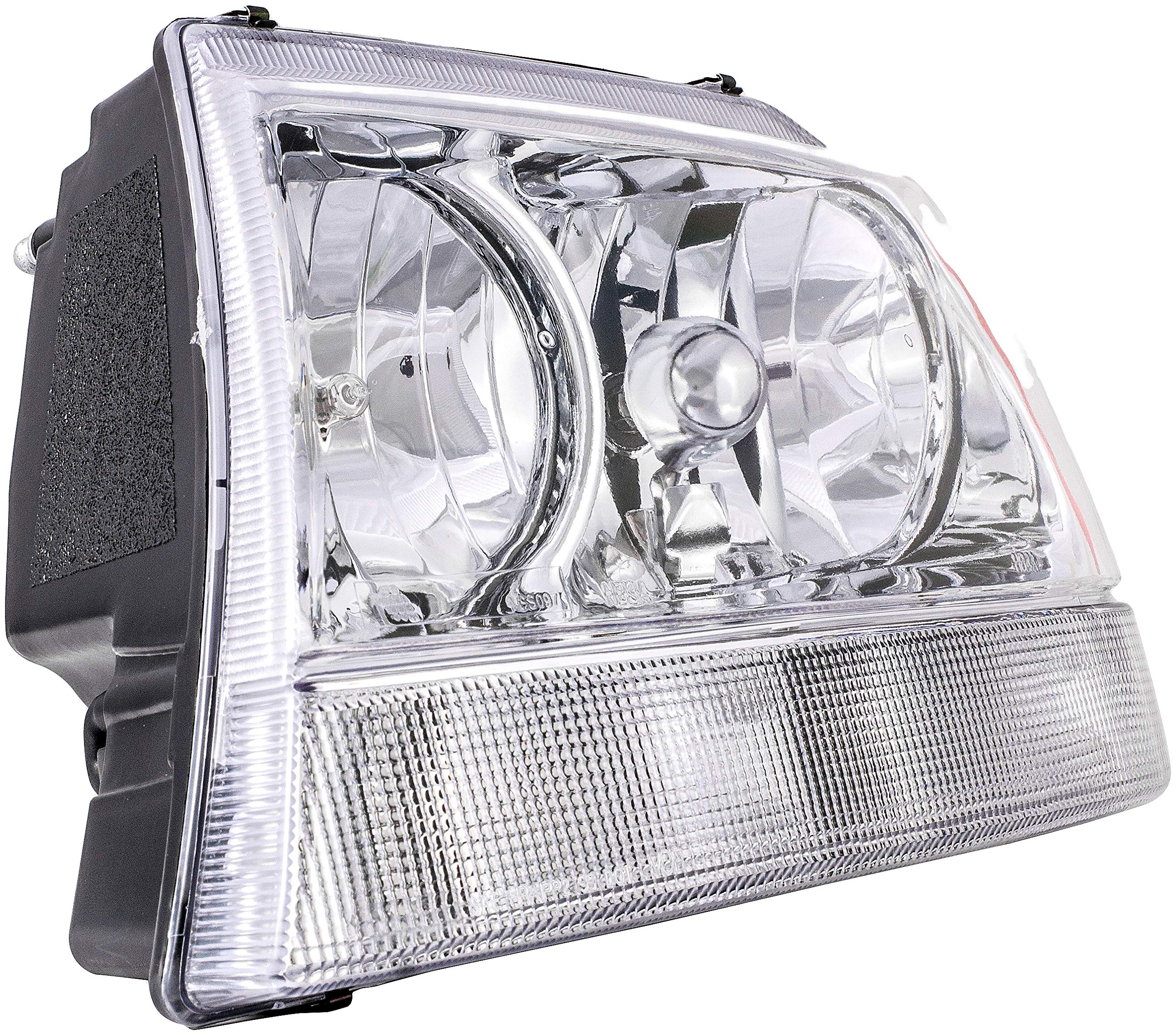 Dorman 1590316 Driver Side Headlight Assembly Replacement for Jeep Wrangler, Cherokee & Grand Cherokee - High Performance Headlights for Night Driving & Off-Road Adventures