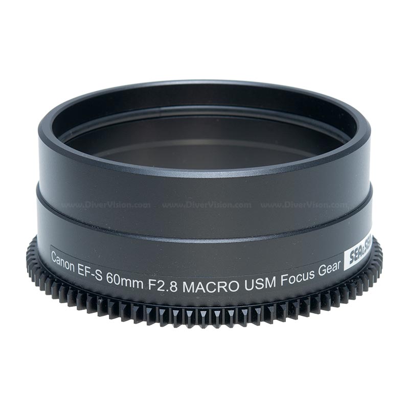 Sea&Sea Focus Gear for Canon EF-S 60mm f/2.8 Macro USM Lens - Underwater Macro Photography Accessory for Marine Life Shooting