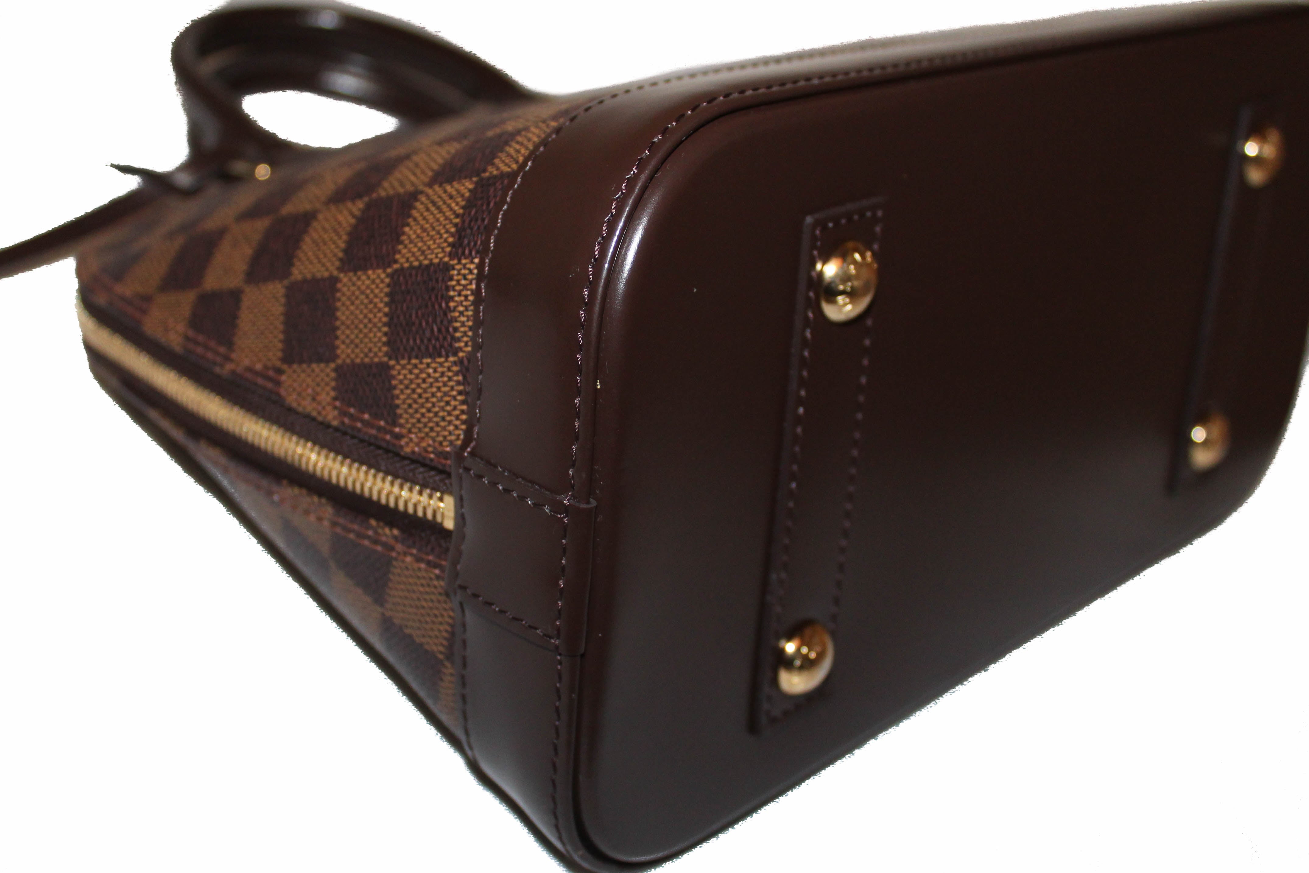 Authentic Louis Vuitton Damier Ebene Canvas Alma PM Handbag - Luxury Designer Tote for Women, Perfect for Work, Travel & Everyday Use