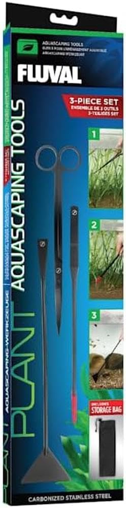 Fluval Planted Aquarium Tool Kit - 3-Piece Set for Aquatic Plants Care | Perfect for Aquascaping, Trimming & Maintenance in Fish Tanks