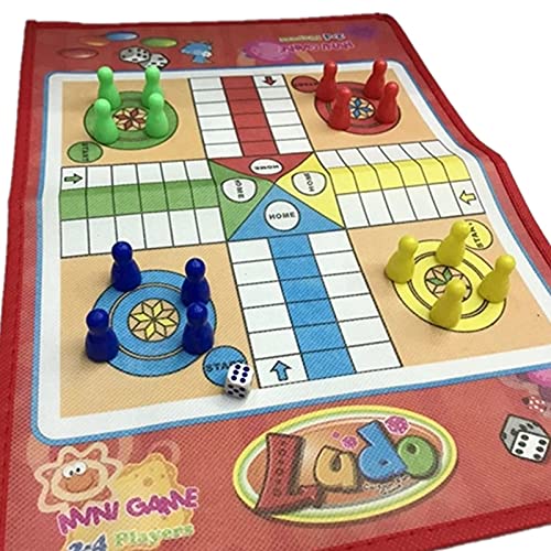 Classic Chess & Ludo Board Game Set for Kids - Fun Family Party Educational Toy, Perfect for Birthday Gifts & Indoor Family Game Nights (Color A)