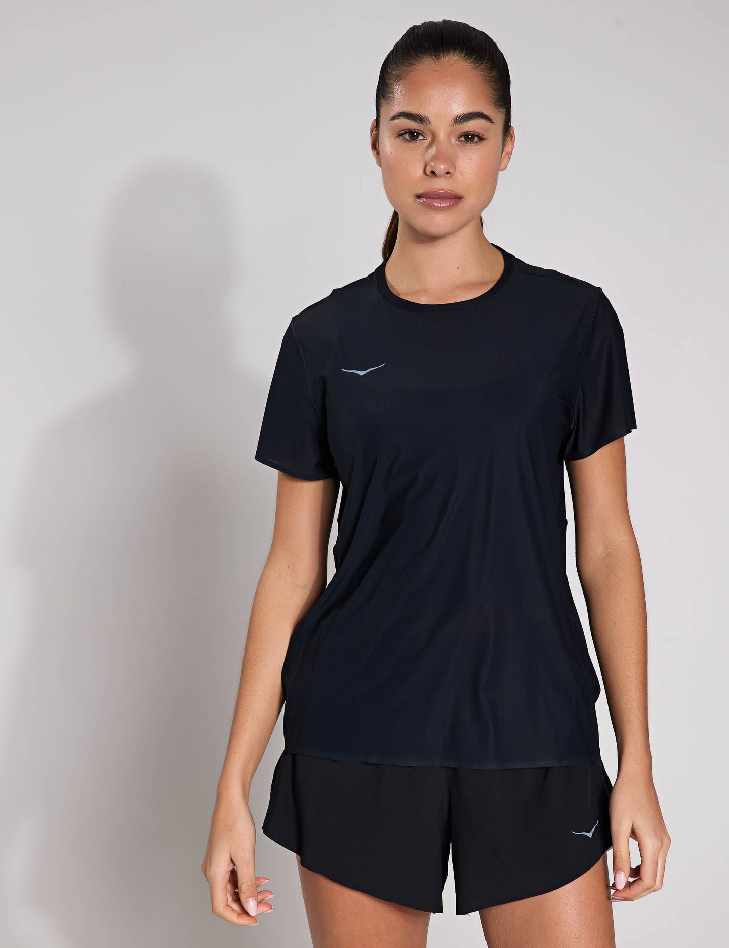 Airolite Women's Running Top - Breathable Black Workout Shirt for Gym, Jogging & Outdoor Sports