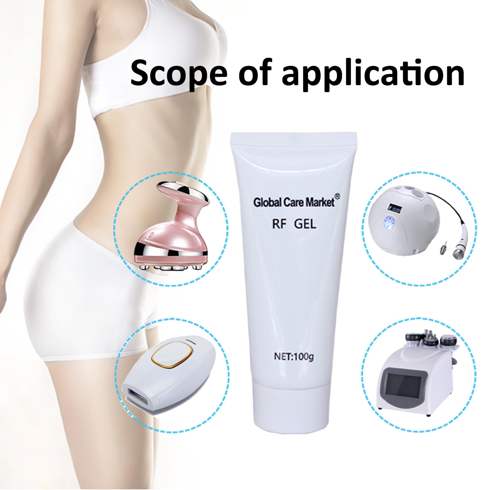 RF Gel (2 Pack) – Skin Cooling & Conducting Gel for RF Face Lifting, Skin Tightening & Beauty Devices | Perfect for Home Spa & Professional Treatments