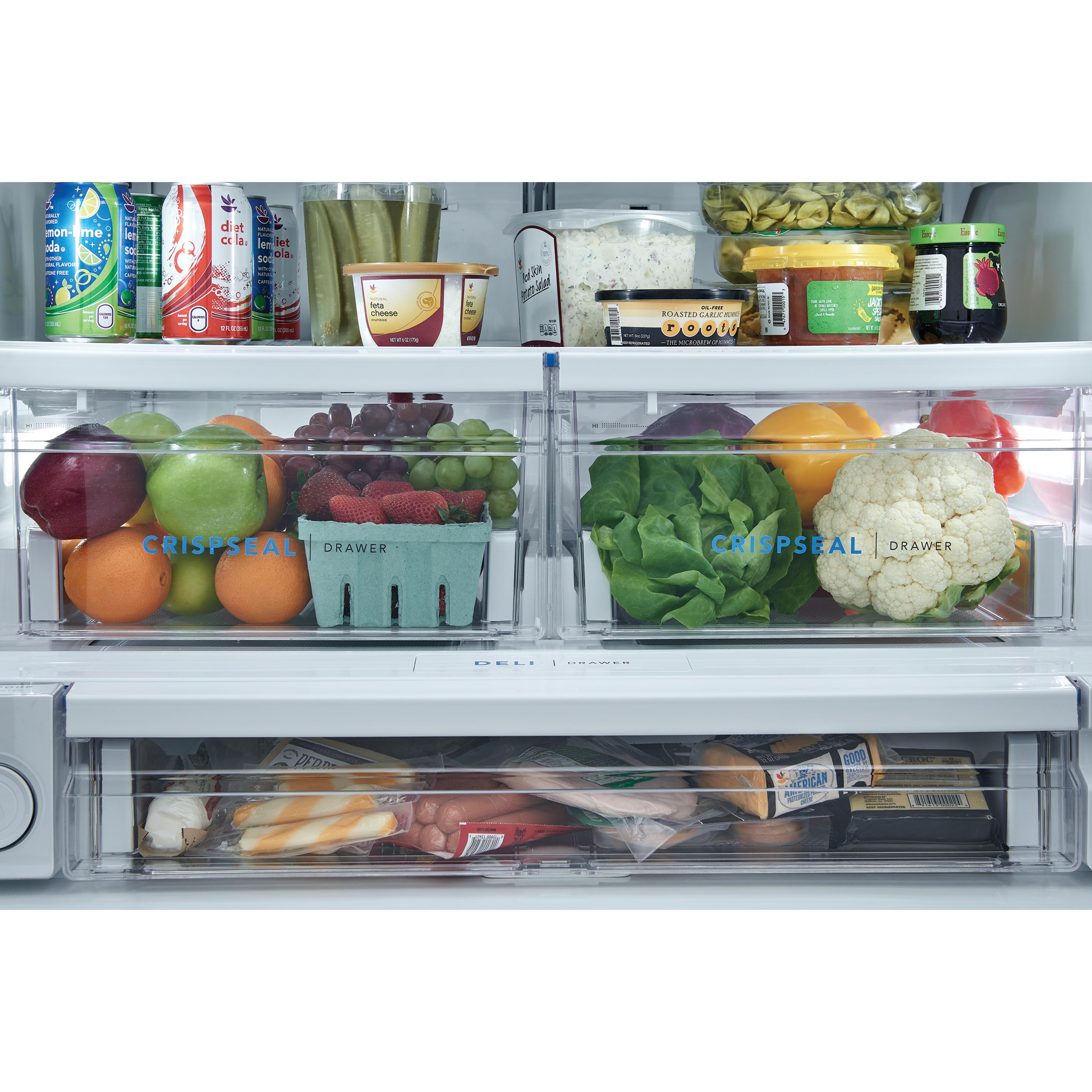 Frigidaire 36-Inch French Door Refrigerator with 27.8 cu. ft. Capacity, Ice & Water Dispenser (FRFS2823AS) - Perfect for Modern Kitchens & Large Family Storage