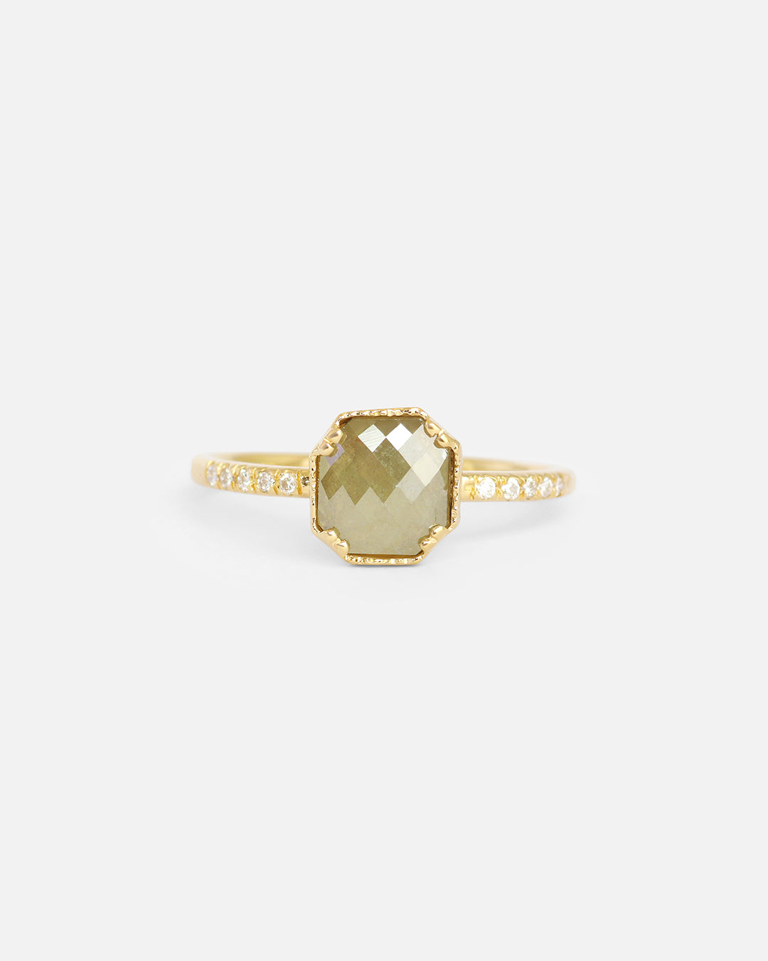 Exquisite Rose Cut Cushion Grey Diamond Ring for Women - Vintage Inspired Engagement & Wedding Jewelry - Perfect for Proposals, Anniversaries, and Special Occasions