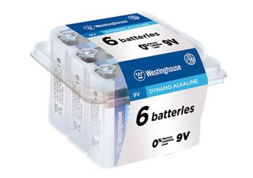 9V Alkaline Batteries 6 Pack - Long Lasting Power for Smoke Detectors, Toys, and Electronics - High Performance 9 Volt Batteries for Home & Office Use
