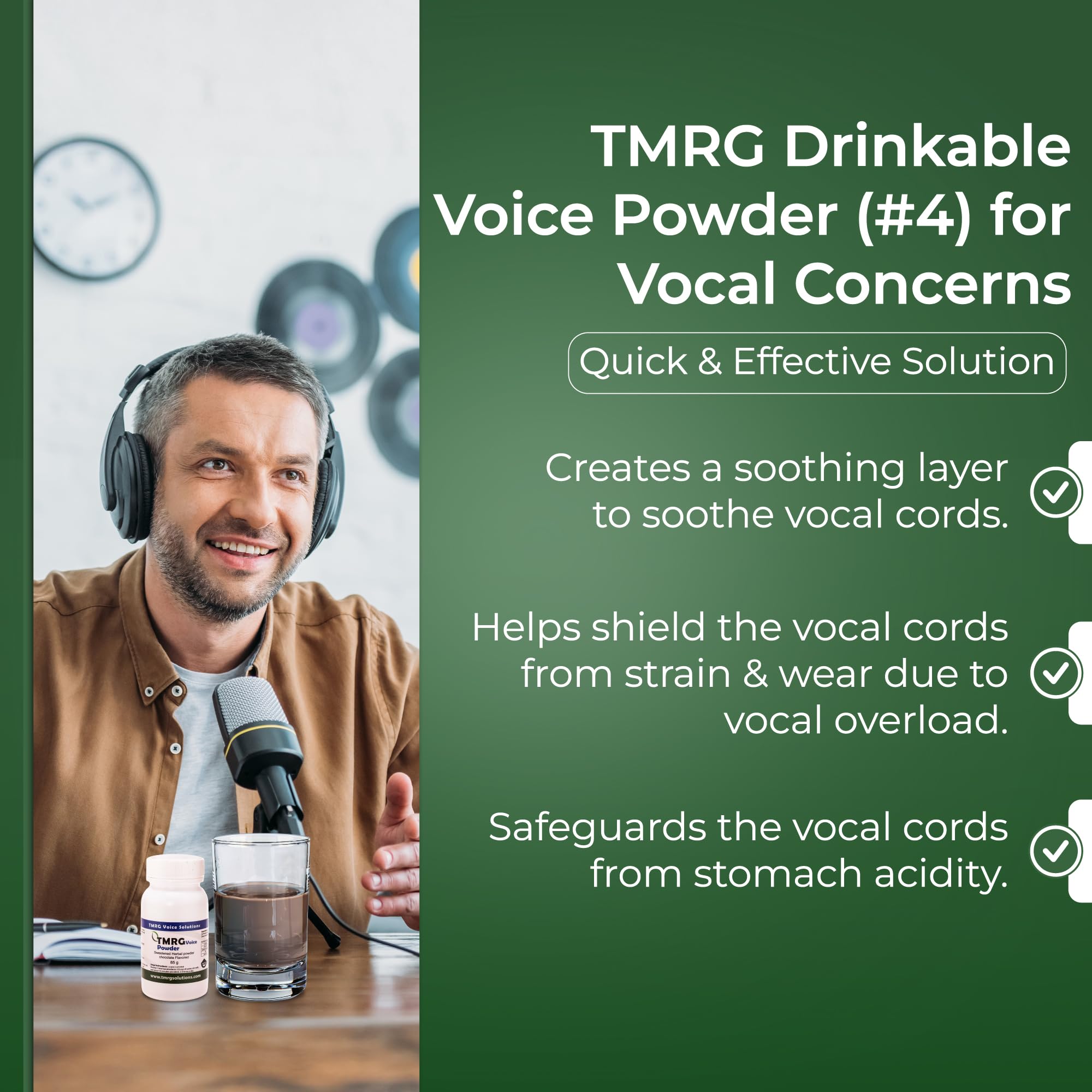Professional Vocal Cord Remedy Powder - Natural Herbal Supplement for Singers & Speakers - Relieves Vocal Fatigue, Enhances Clarity & Improves Range - Perfect for Performances, Public Speaking & Voice Training