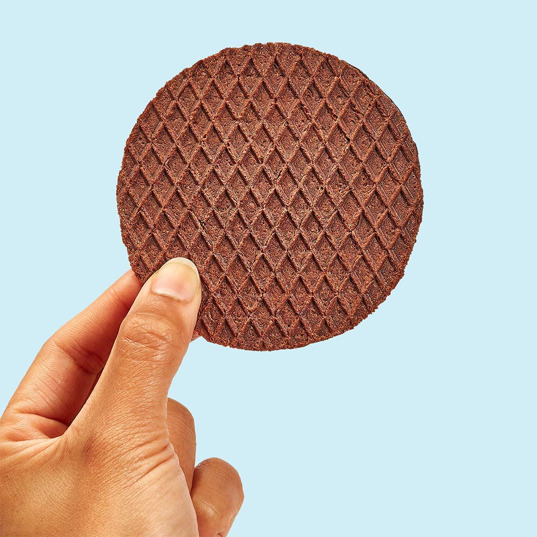 Rip Van Wafels Chocolate Brownie Stroopwafels - Healthy Non-GMO Keto-Friendly Snacks - Low Sugar (3g) & Low Calorie - Perfect for Office, Travel & On-the-Go - 48 Count Pack