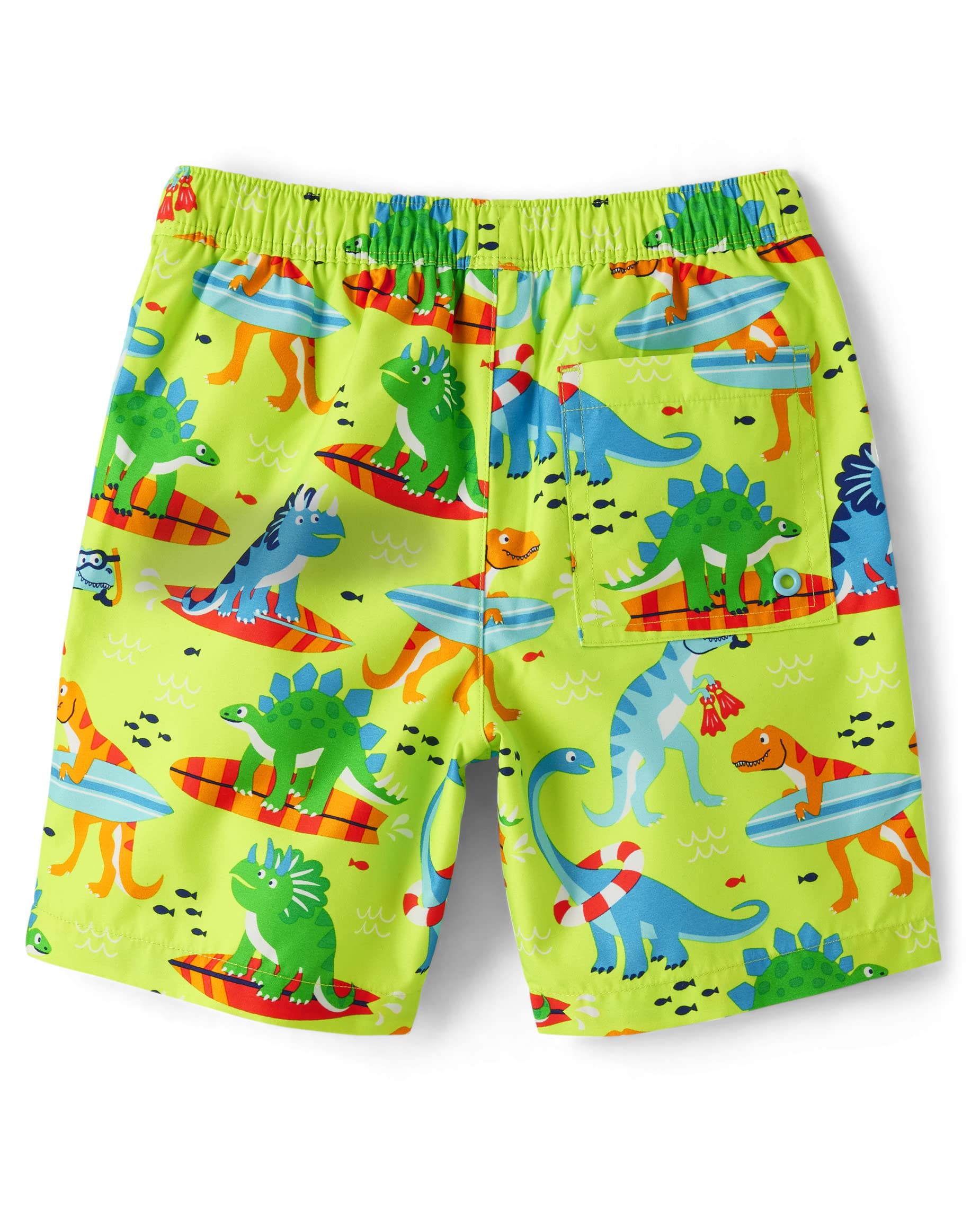 Gymboree Boys' and Toddler Swim Trunks - Quick-Dry UPF 50+ Swim Shorts for Beach, Pool & Summer Water Play